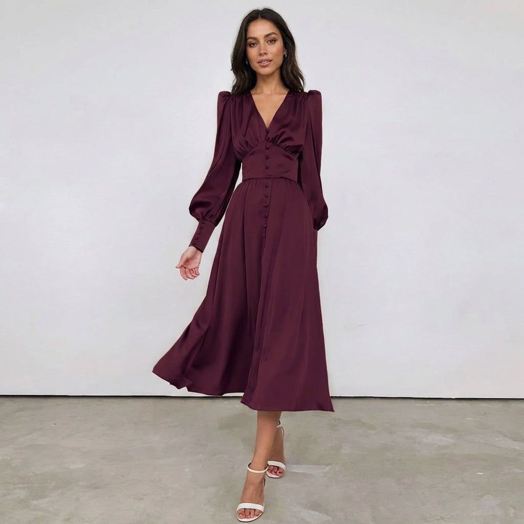 Elodie Varn | Women's Elegant Satin Dress