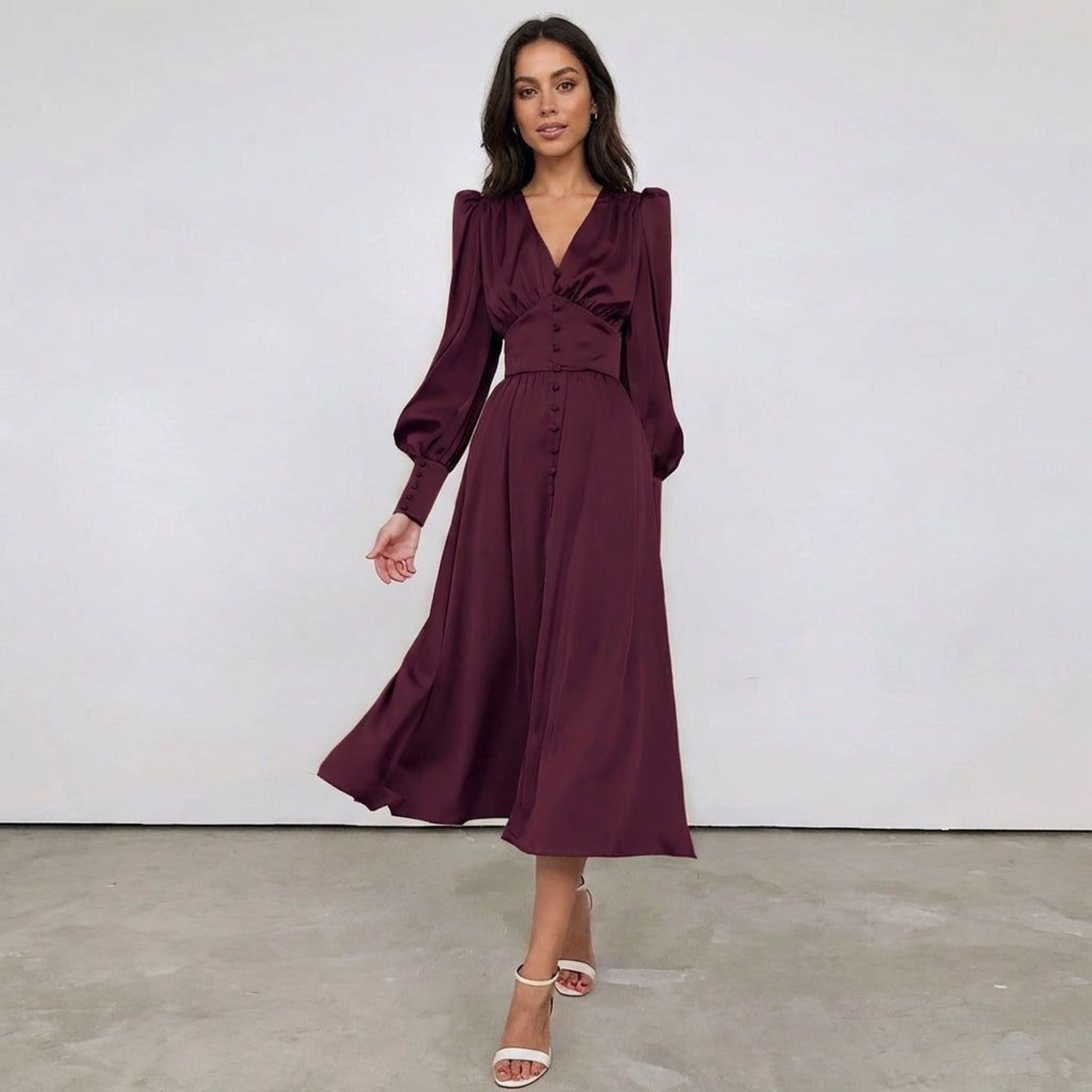 Elodie Varn | Women's Elegant Satin Dress