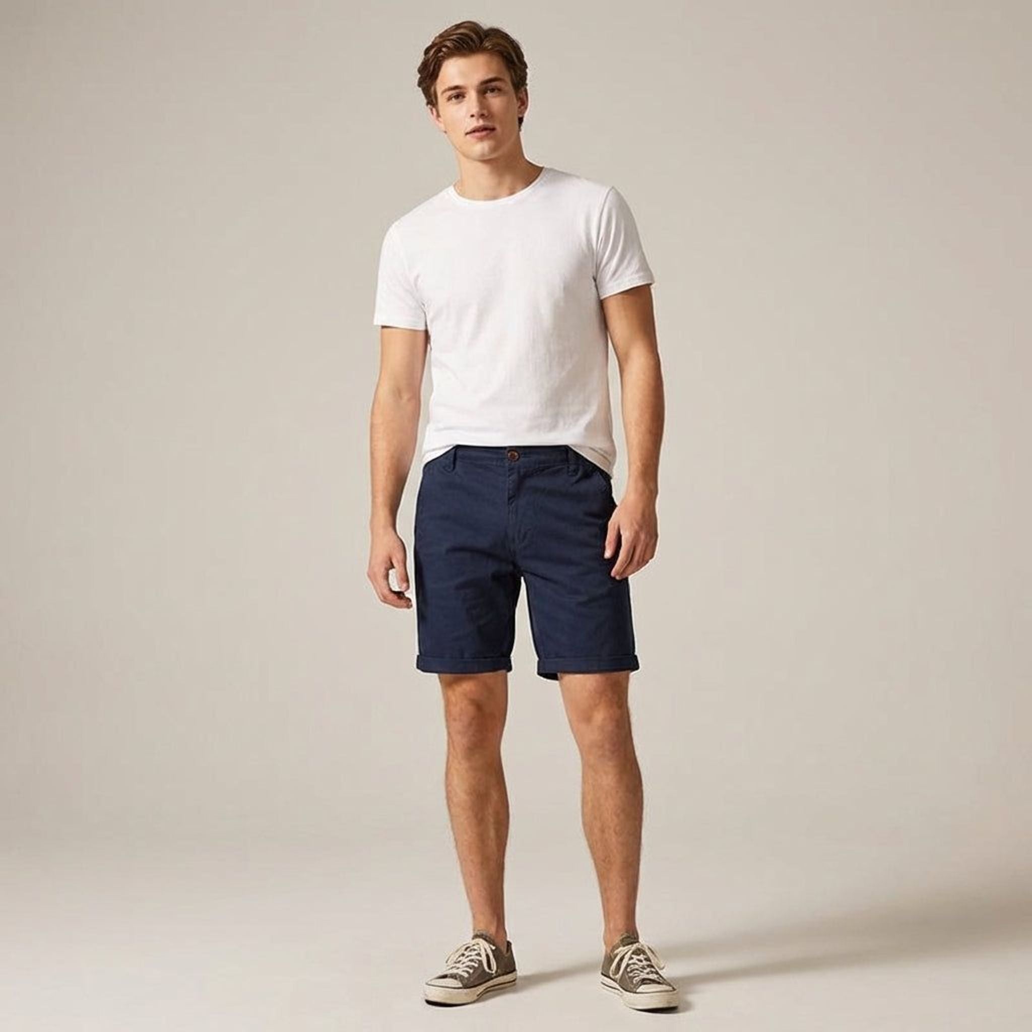 Lucien Brask | Men's Classic Casual Shorts with Stretch Waist
