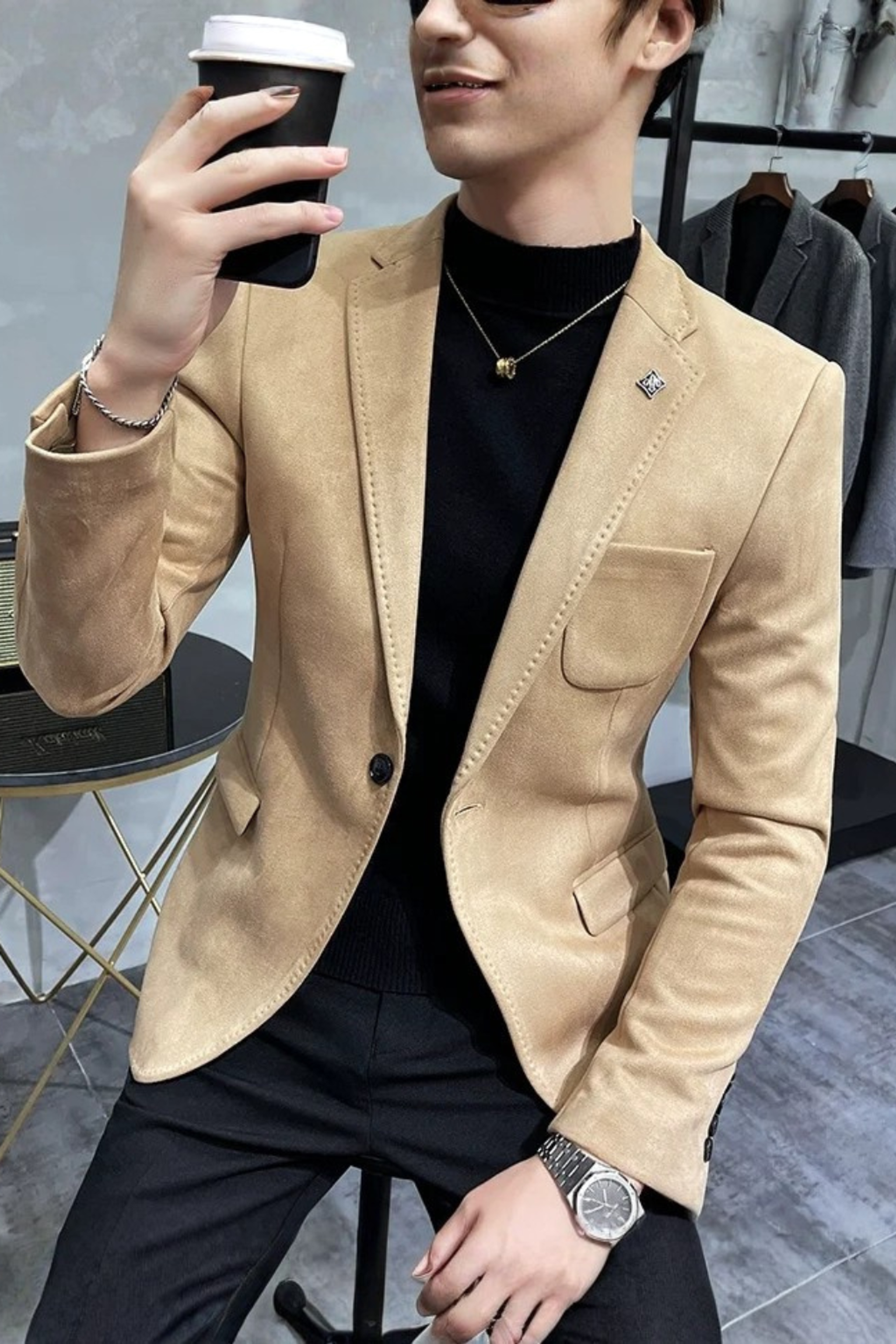Rafael Vex | Men's Tailored Textured Blazer