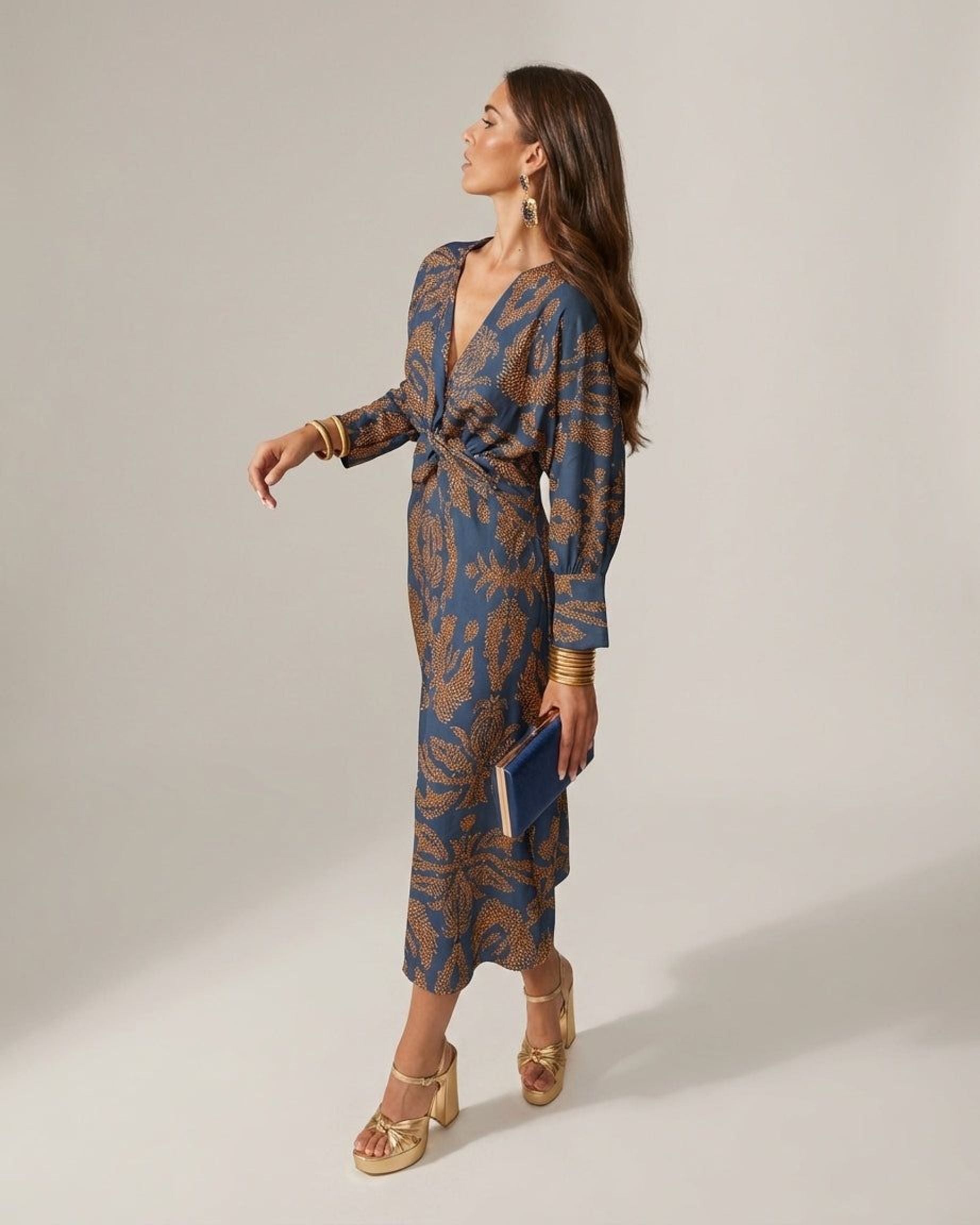 Marielle Vant | Women's Elegant Blue Dress