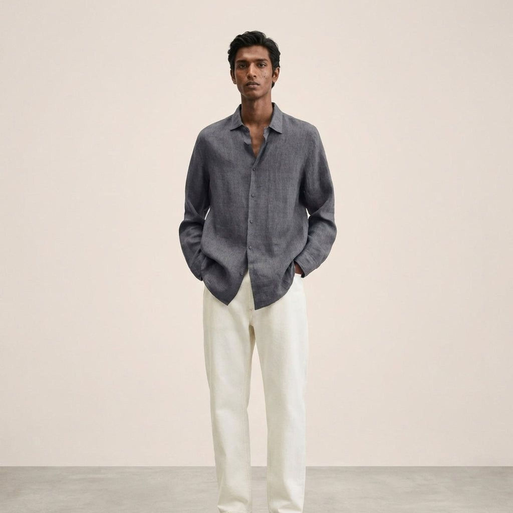 Mathis Corvo | Men's Classic Fit Linen Shirt