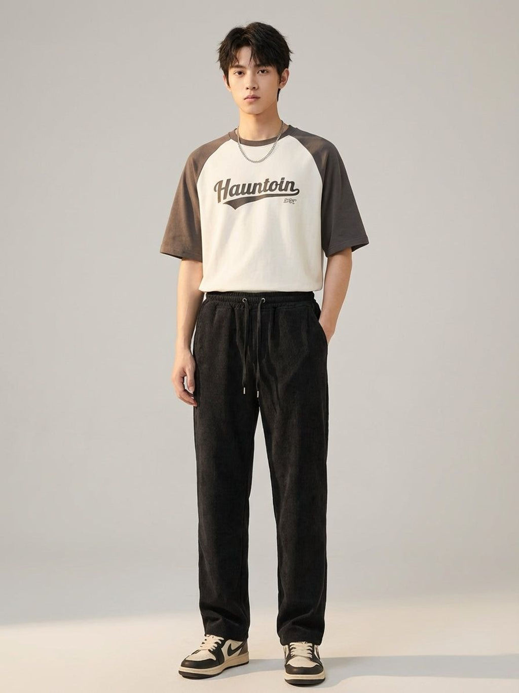 Luca Varn | Men's Corduroy Cargo Shorts Brown
