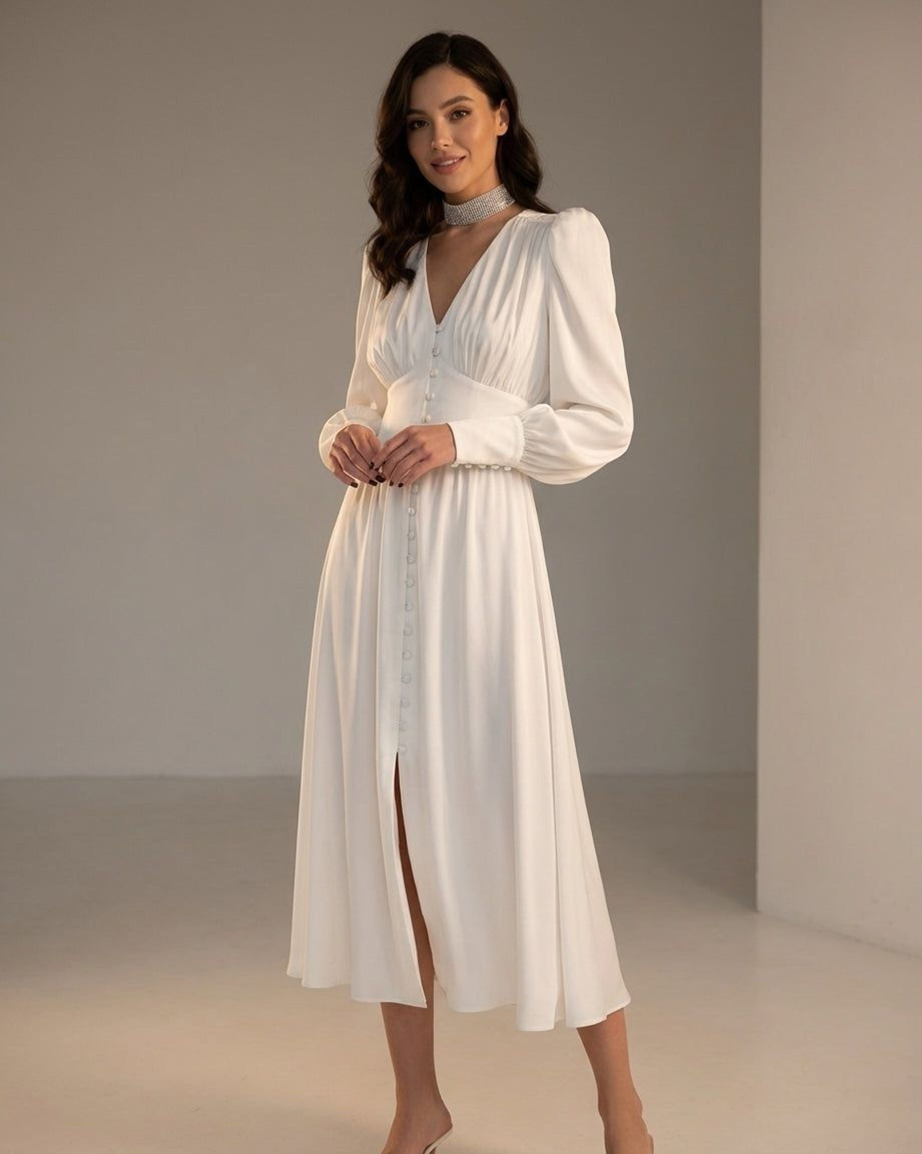 Elodie Varn | Women's Elegant Satin Dress