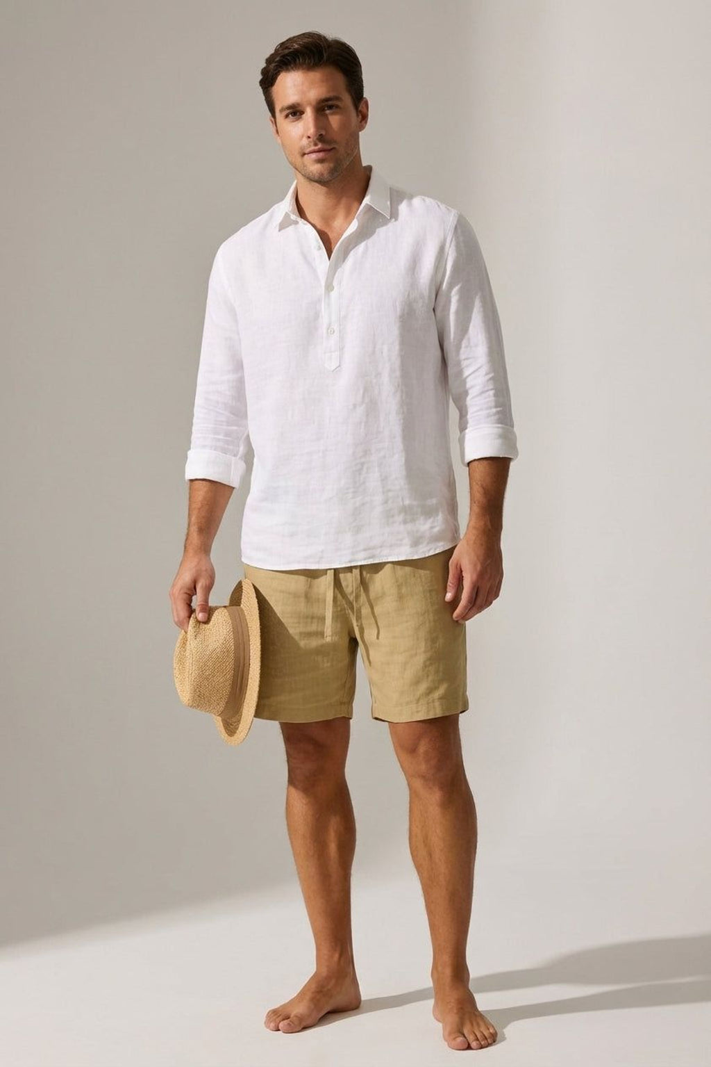 Julien Voss | Men's Cotton-Linen Blend Shorts