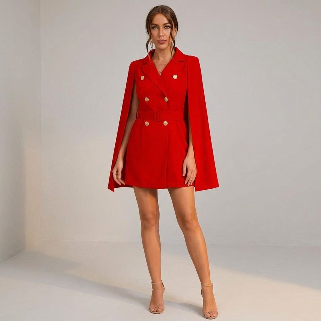 Elodie Vire | Women's Cape Blazer Mini Dress