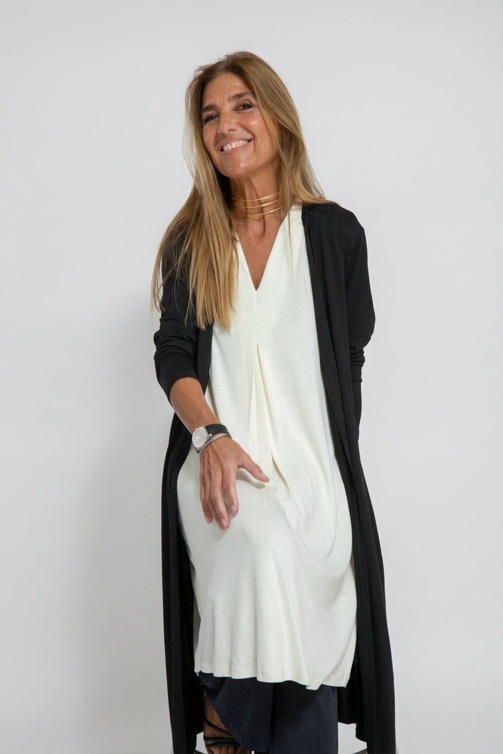 Mireille Vex | Women's Slimming Dress with Cardigan