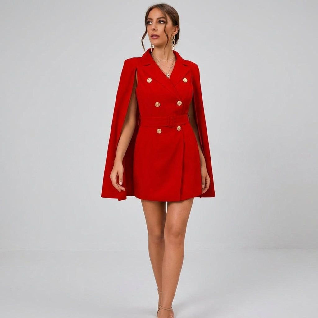 Elodie Vire | Women's Cape Blazer Mini Dress