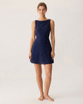 Léa Vance | Women's Blue Polka Dot Mini Dress