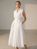 Elodie Vira | Women's Urban Cotton Shirt Collar Dress