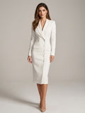 Elena Voss | Women's Knee-Length Fitted Dress