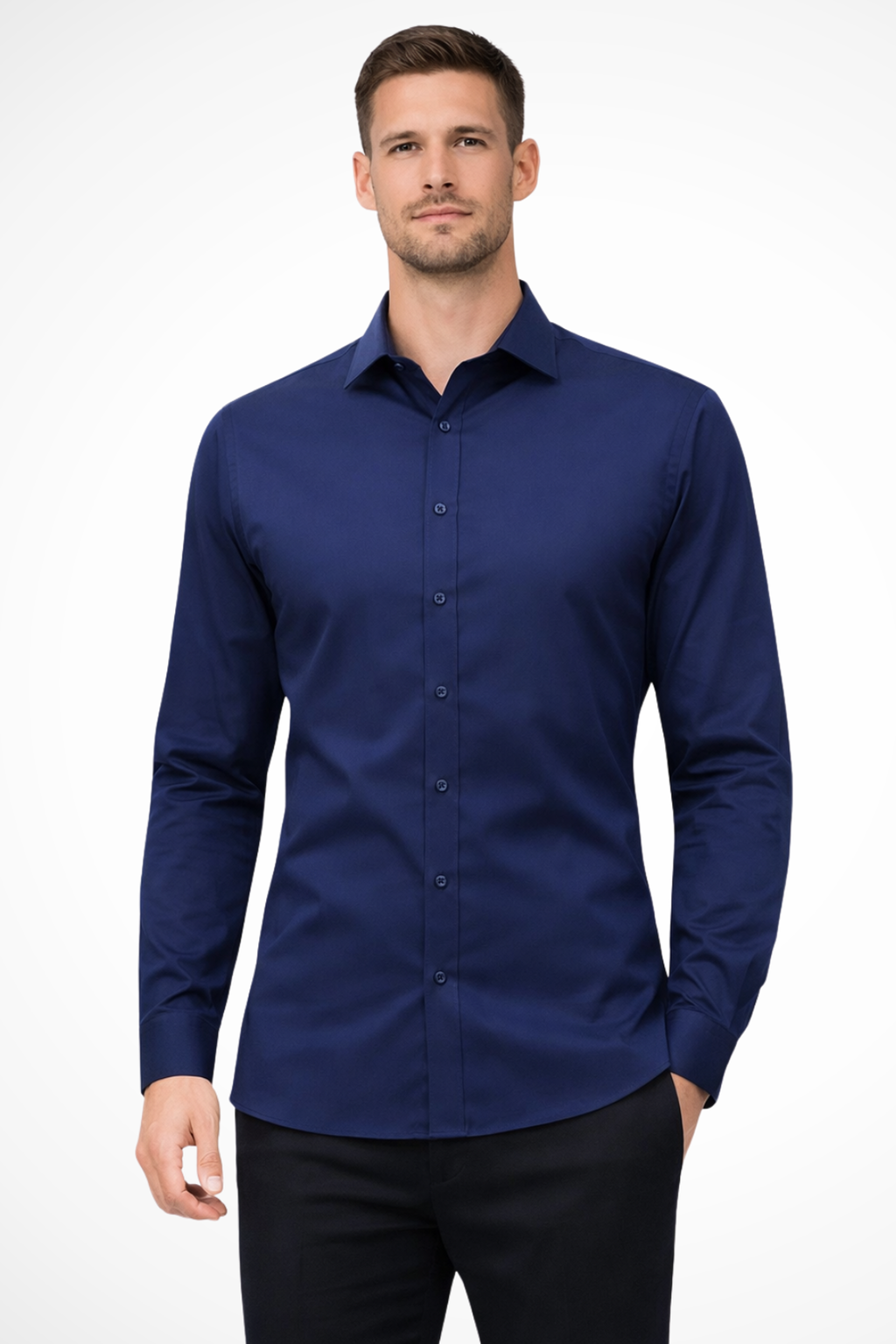 Luca Fynn | Men's Slim Fit Long Sleeve Shirt