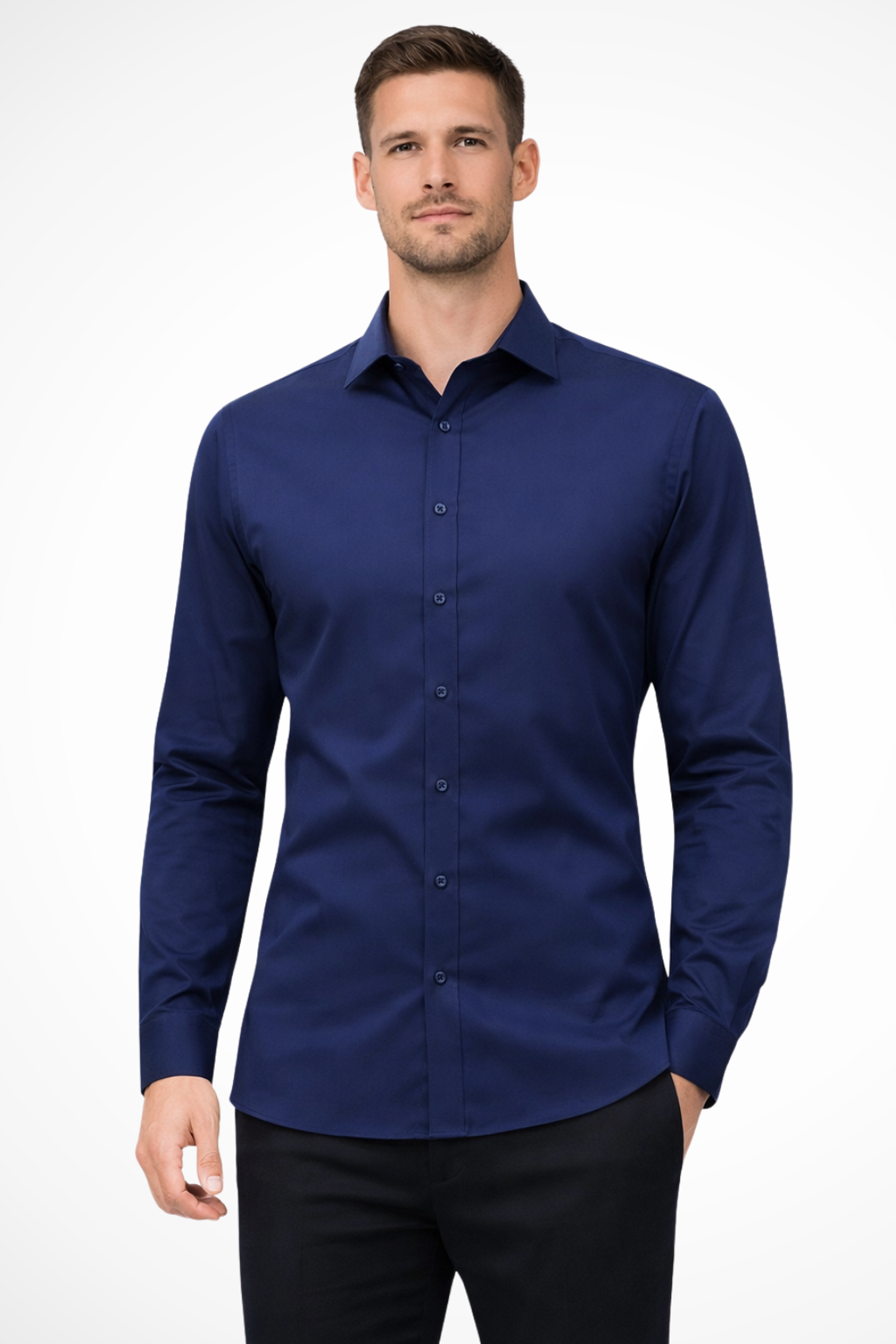 Luca Fynn | Men's Slim Fit Long Sleeve Shirt