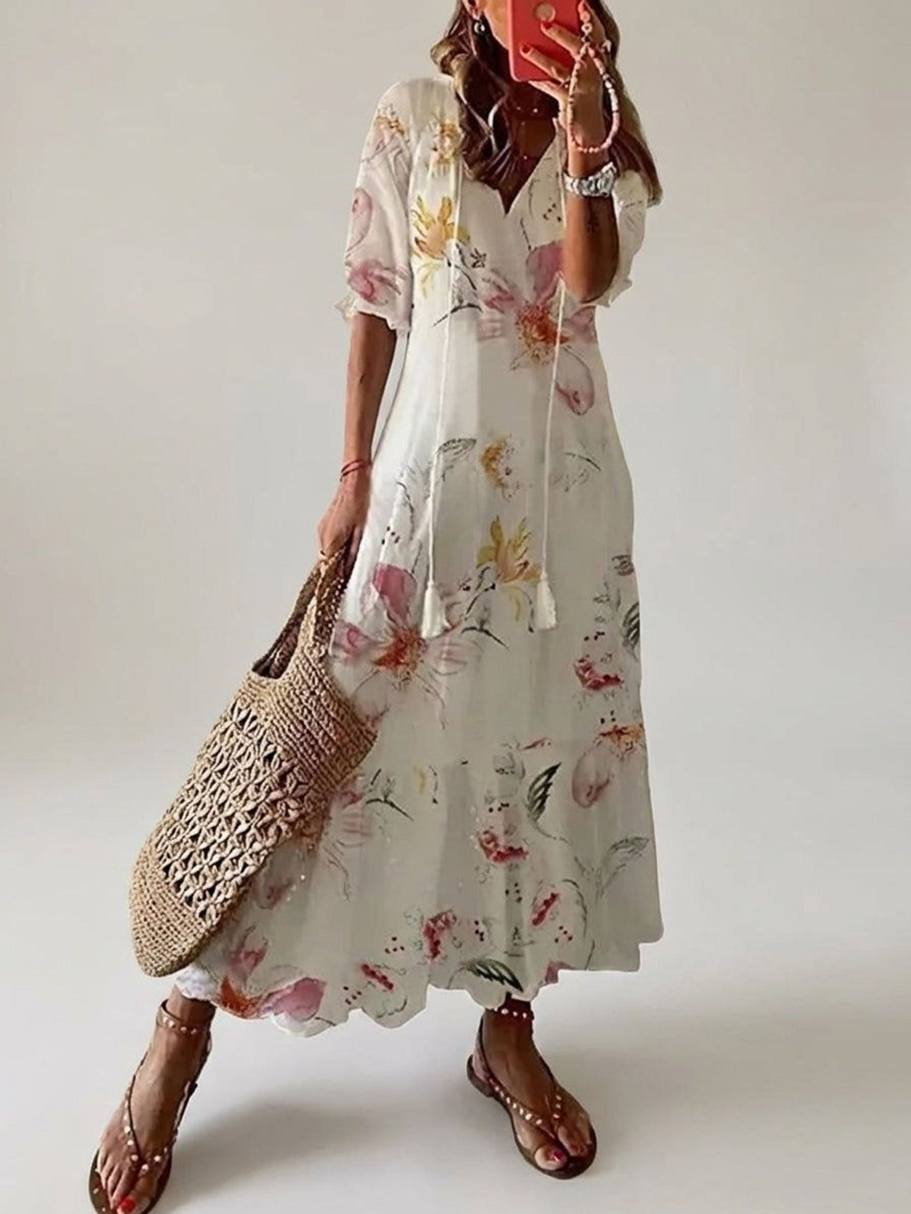 Clara Ventis | Women's Bohemian Maxi Dress