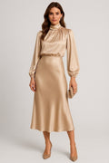 Elodie Vant | Women's High Neck Midi Dress