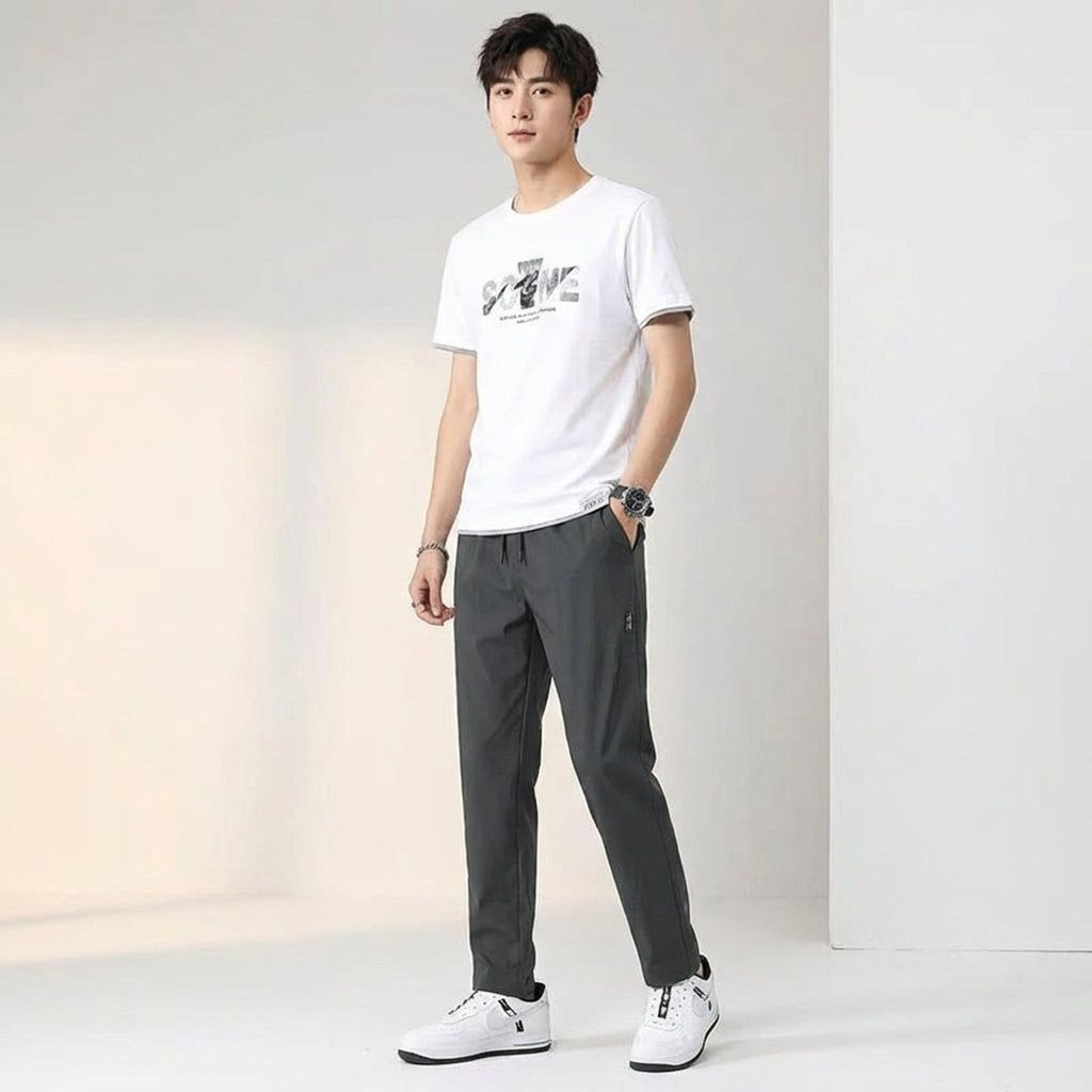 Lorian Vex | Men's Sporty Jogging Pants with Drawstring