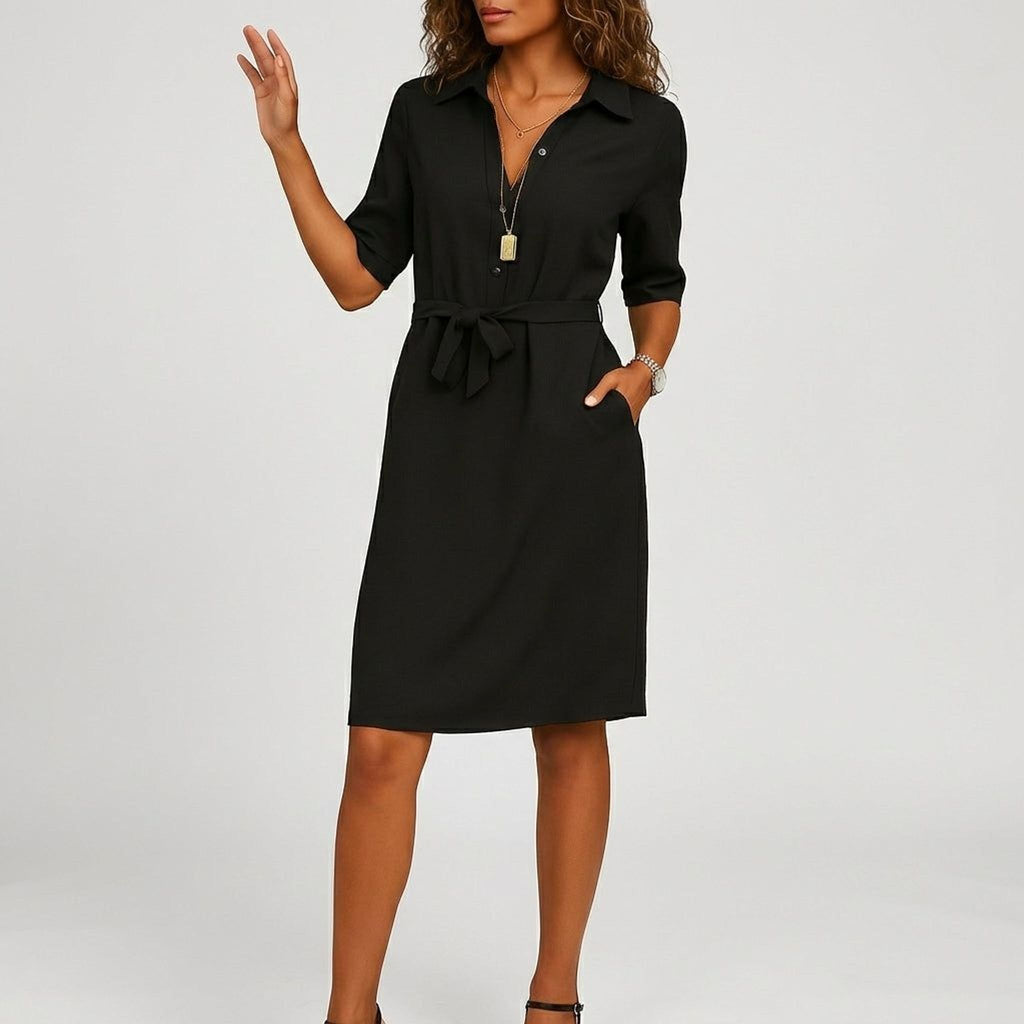 Elara Voss | Women's Midi Casual Dress