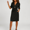 Elara Voss | Women's Midi Casual Dress