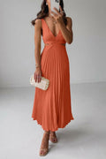 Mireille Voss | Women's Satin Pleated Evening Dress