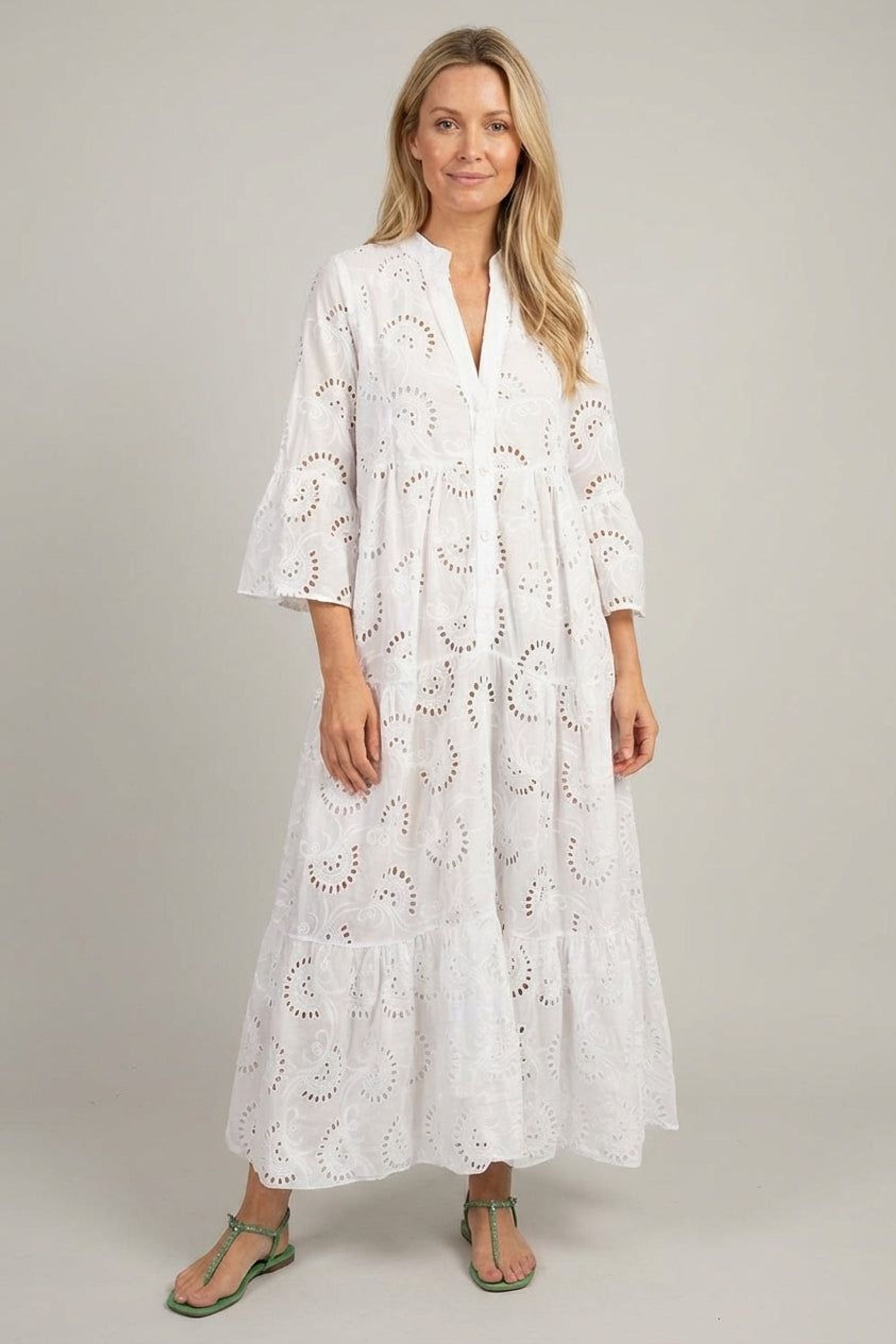 Amélie Voss | Women's Embroidered Maxi Dress