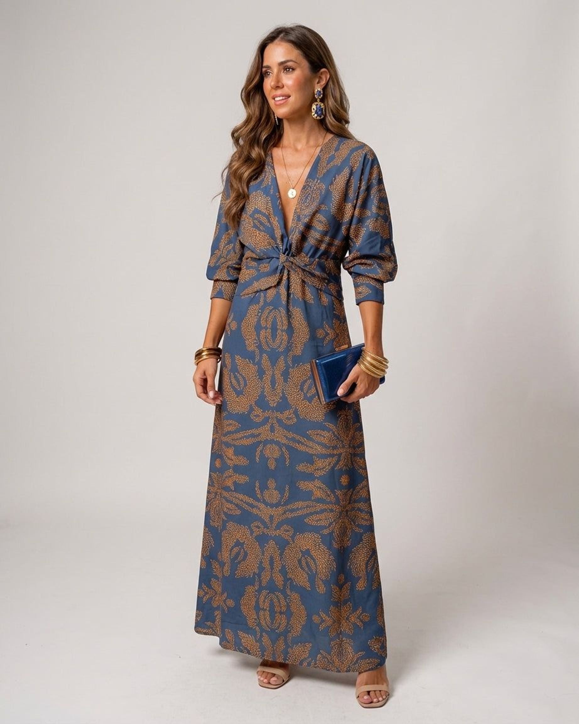 Marielle Vant | Women's Elegant Blue Dress