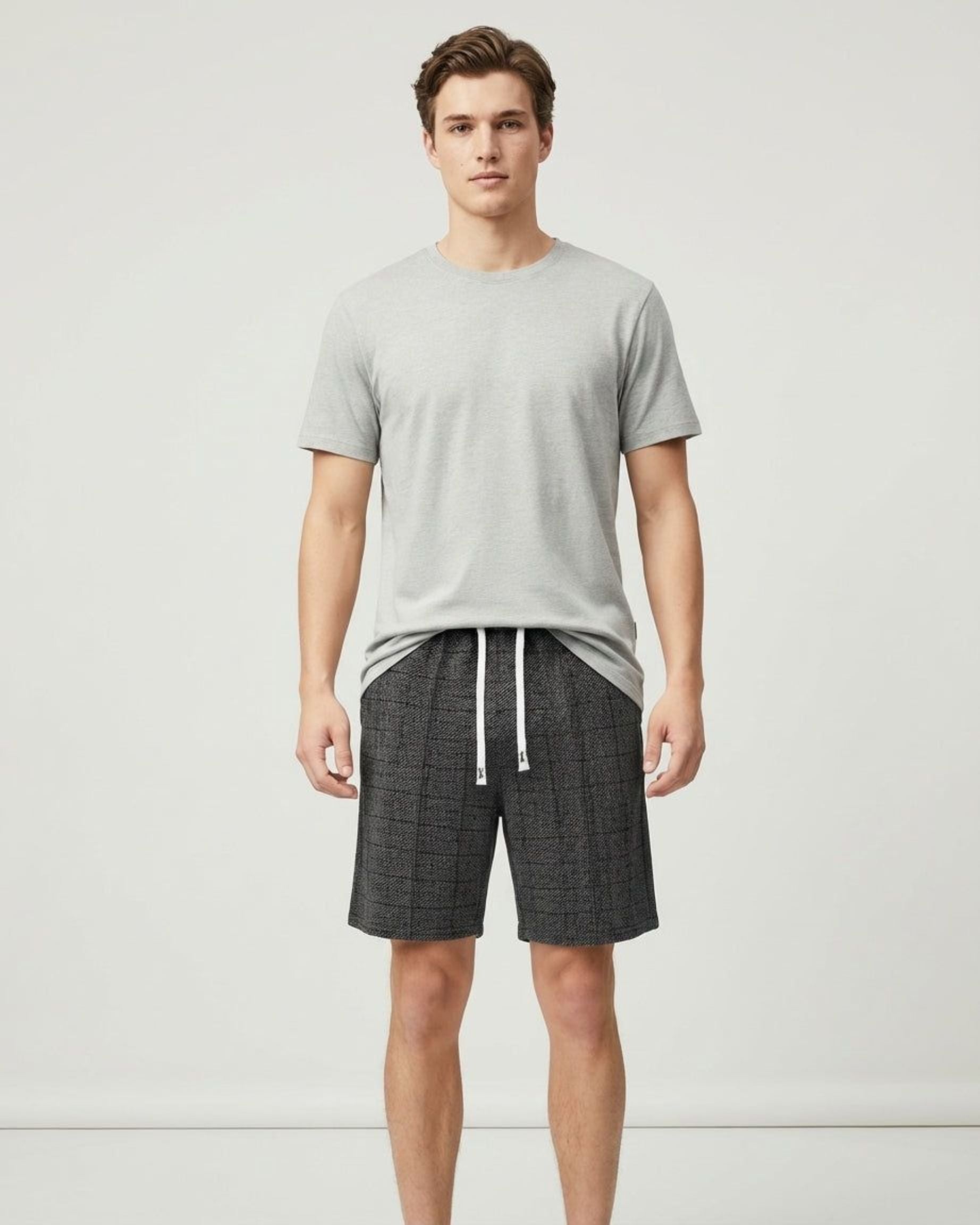Thierry Varn | Men's Plaid Lounge Shorts