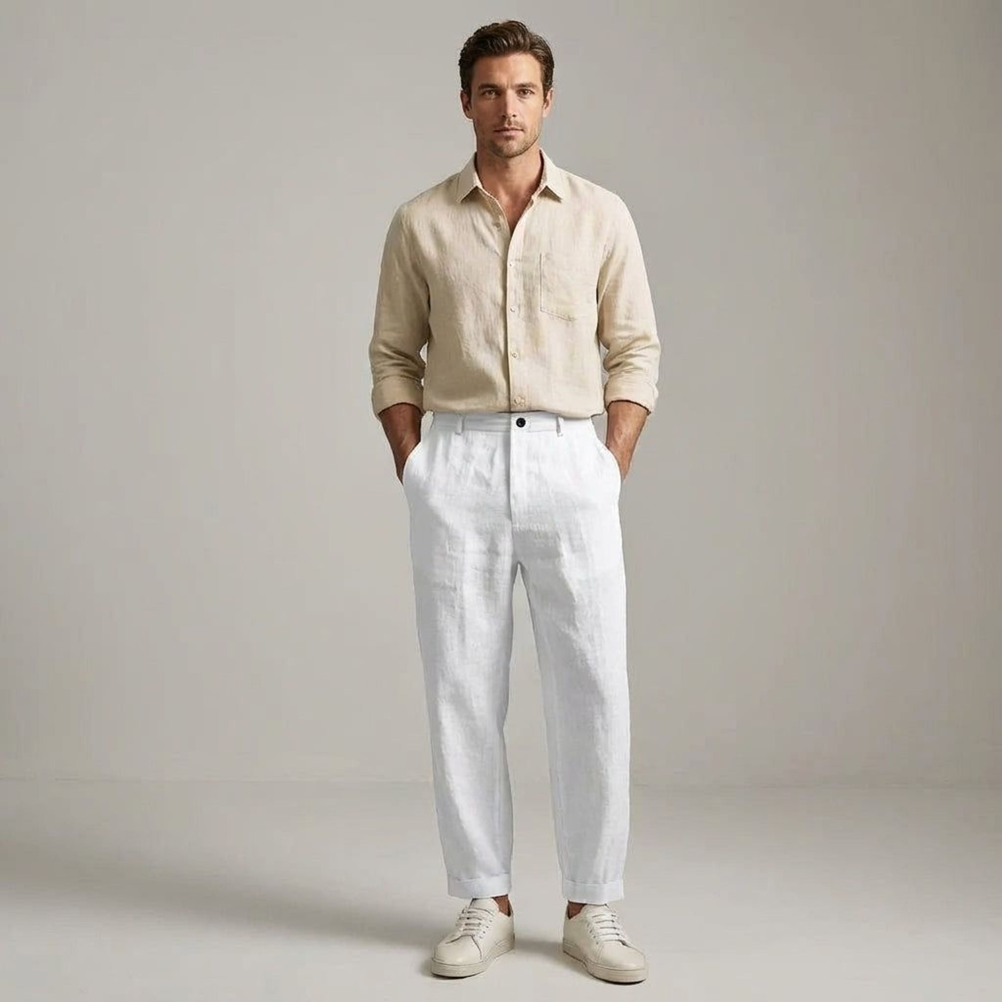 Lucien Braye | Men's Comfortable Versatile Linen Pants