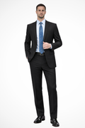 Gaston Vorn | Men's Black Slim Fit Business Suit