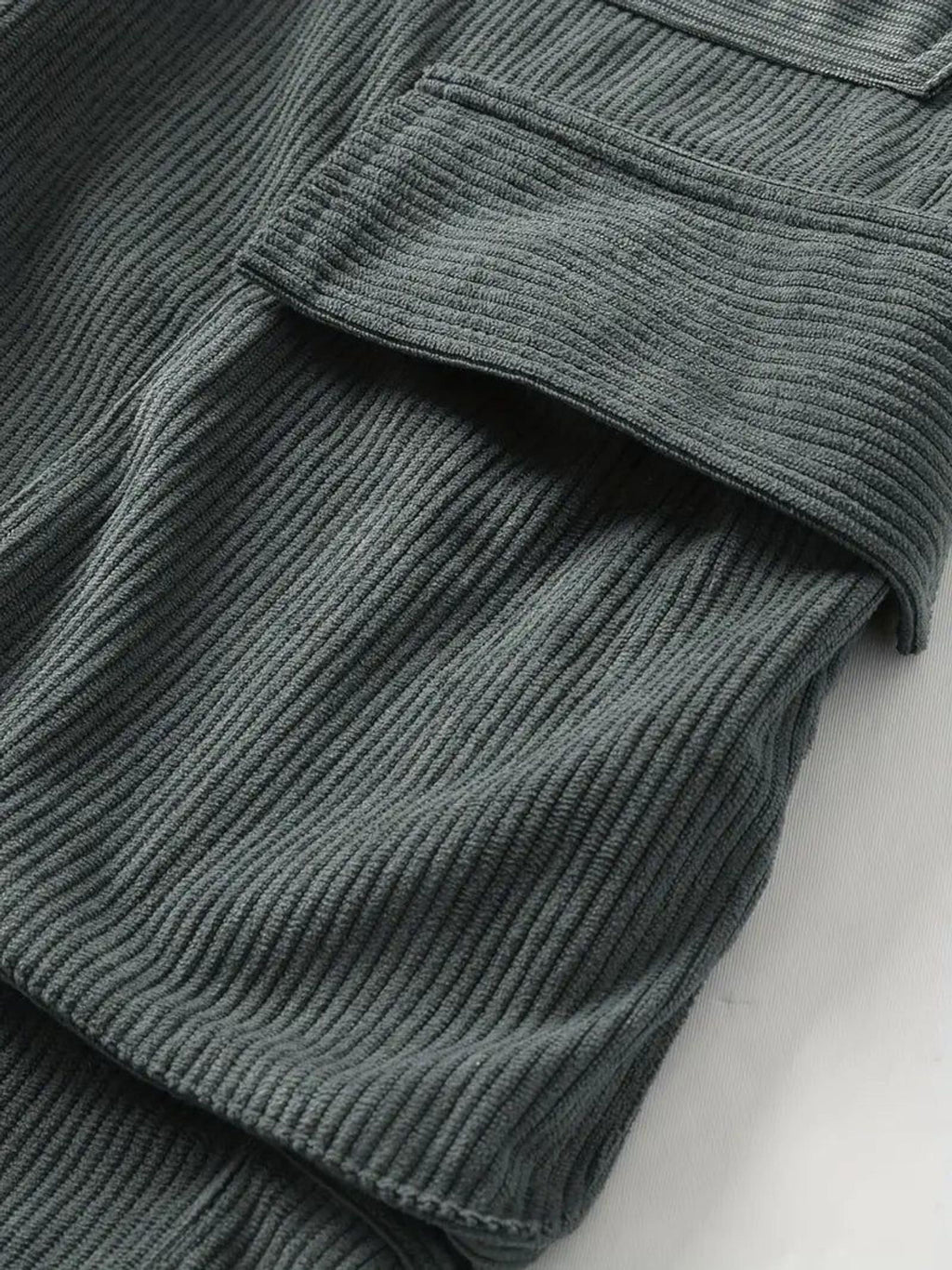 Luca Varn | Men's Corduroy Cargo Shorts Brown