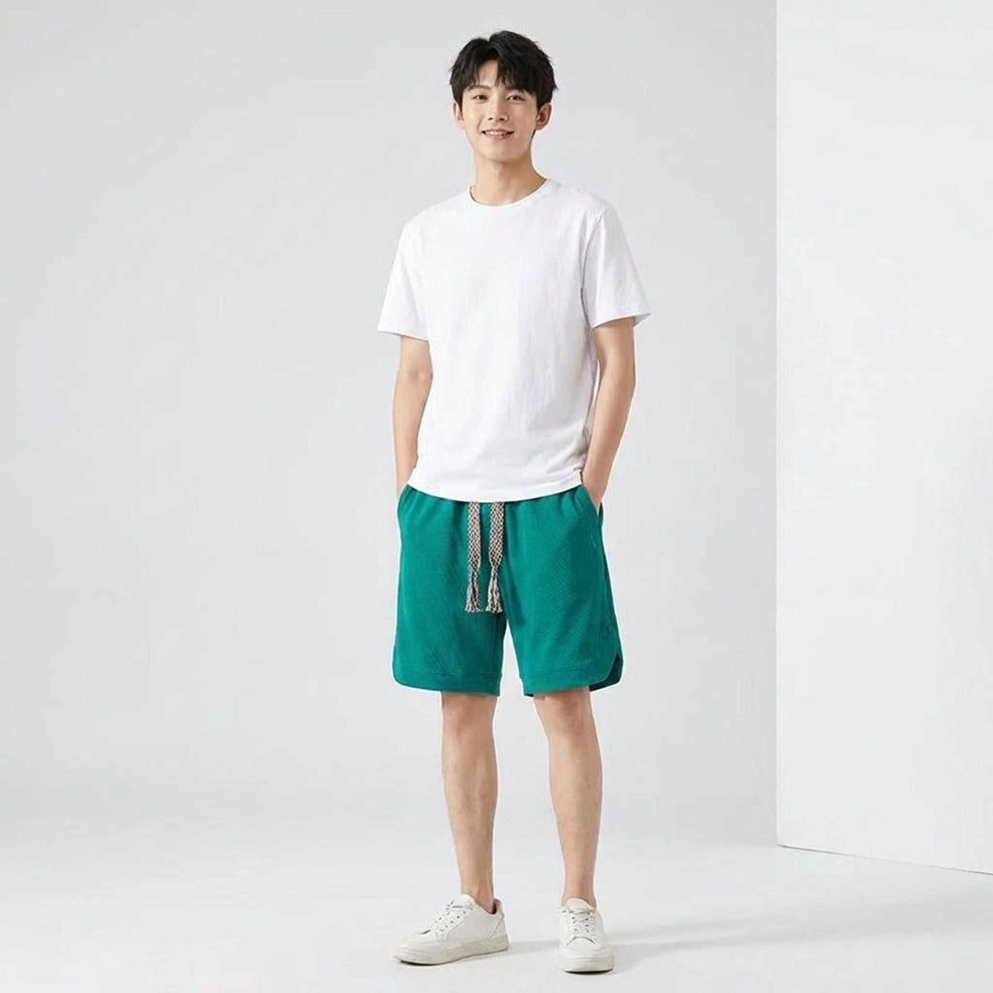 Lorenzo Vex | Men's Waffle Knit Lounge Shorts