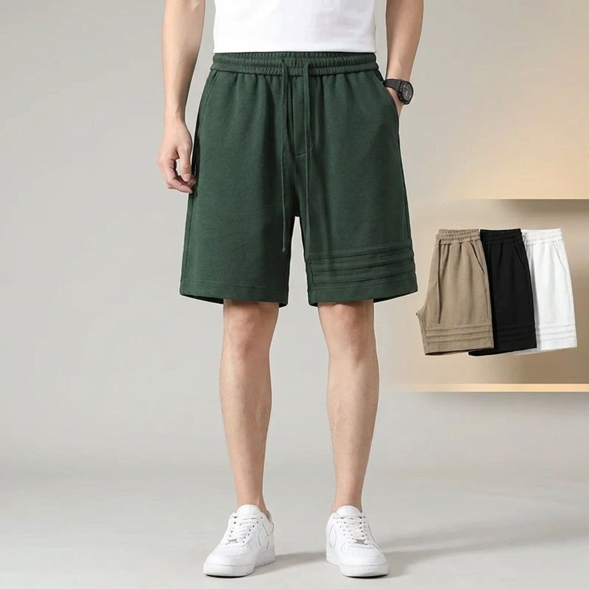 Lior Kall | Men's Relaxed Fit Stripe Shorts