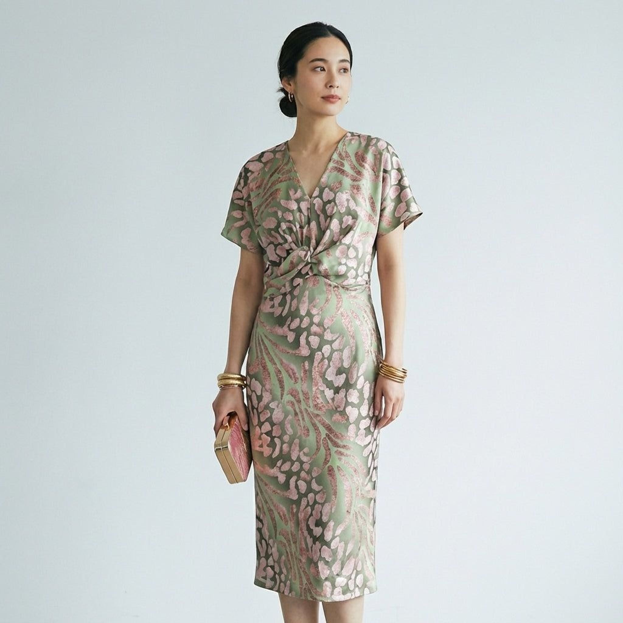 Elodie Vira | Women's Twisted V-Neck Maxi Dress
