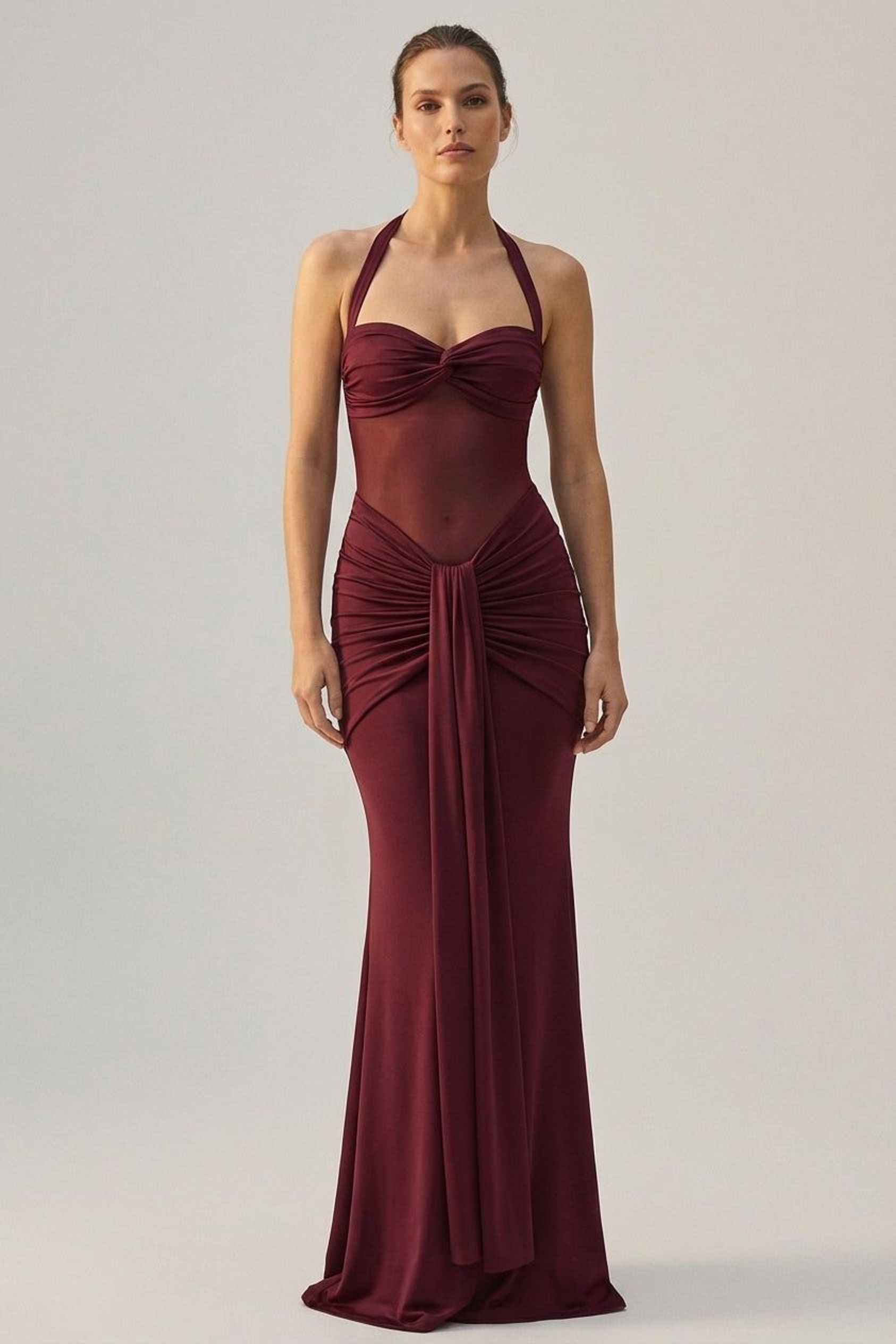 Elodie Vesper | Women's Halter Neck Maxi Dress
