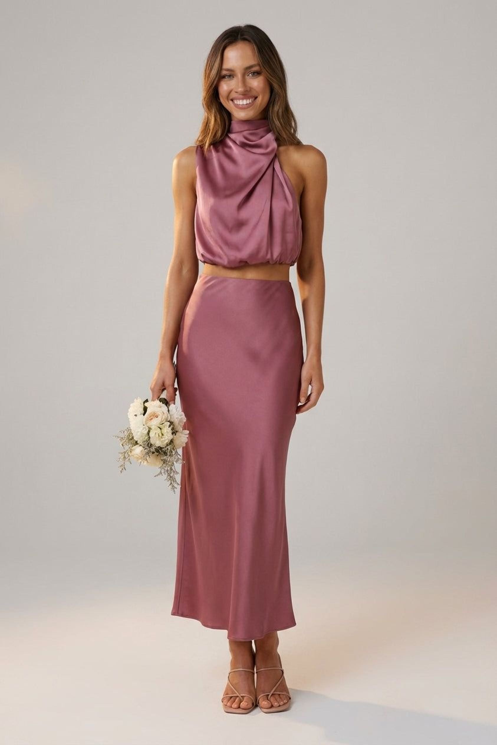 Céleste Vion | Women's Satin Evening Dress