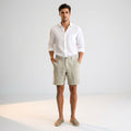 Elian Voss | Men's Khaki Linen Shorts