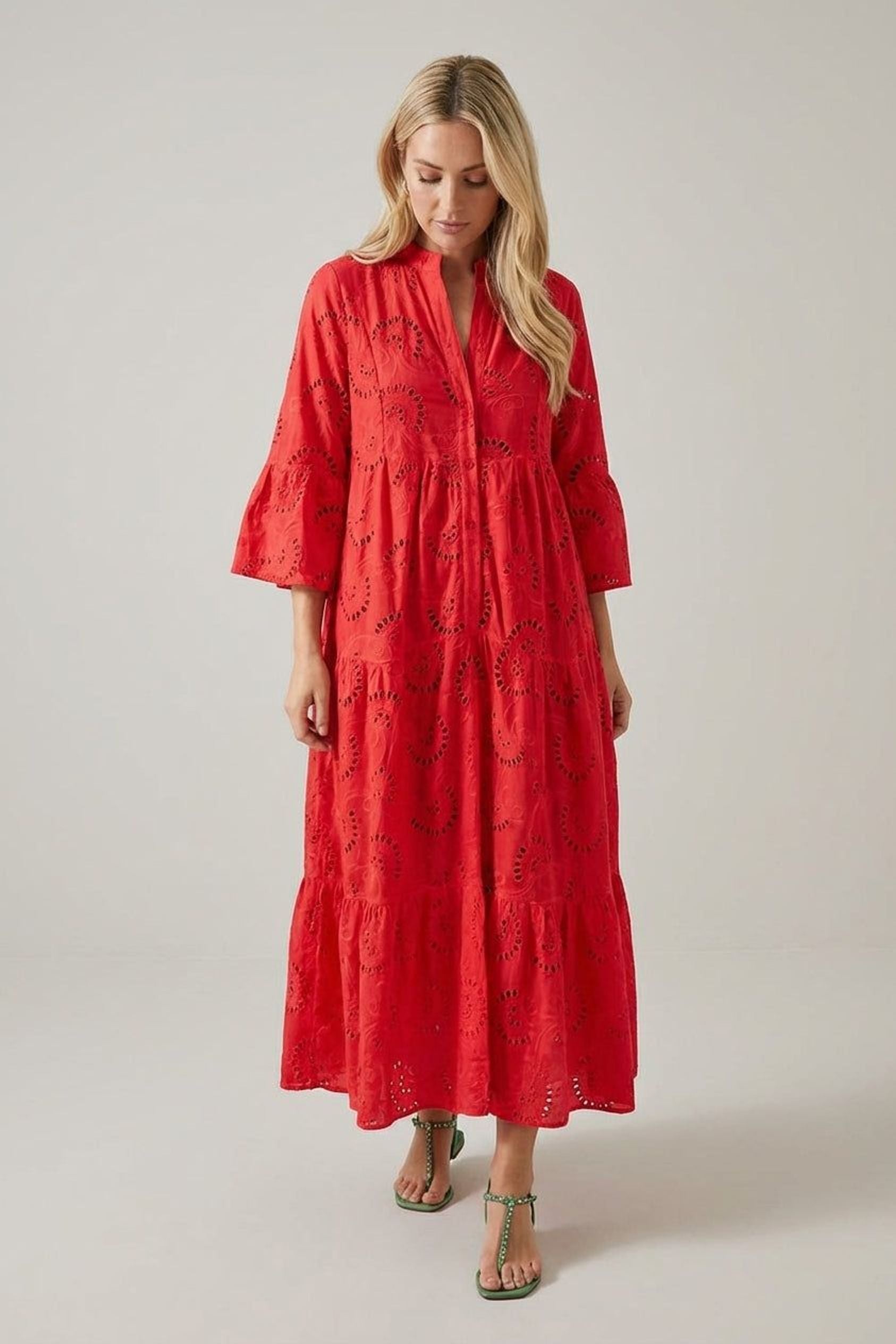 Amélie Voss | Women's Embroidered Maxi Dress