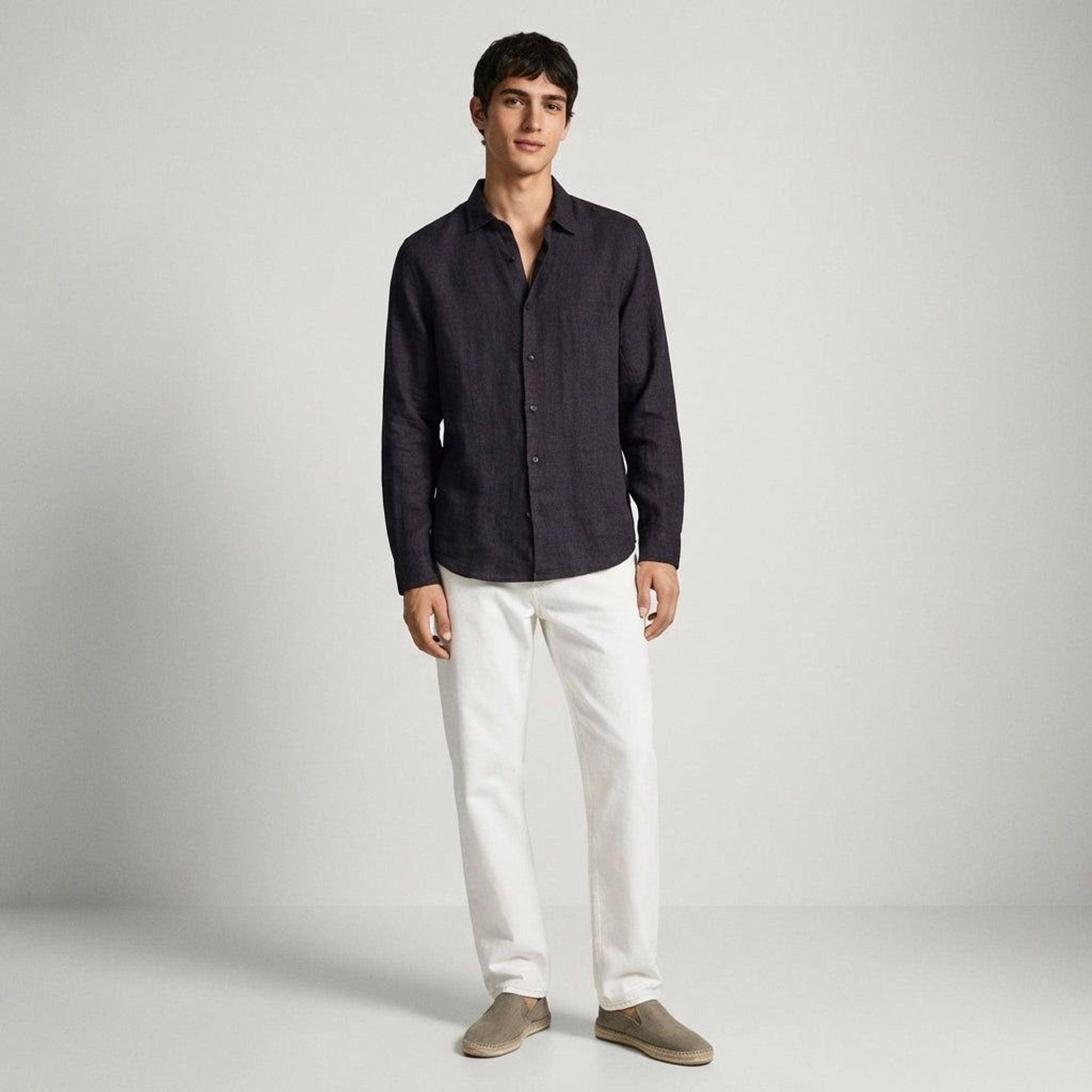Mathis Corvo | Men's Classic Fit Linen Shirt