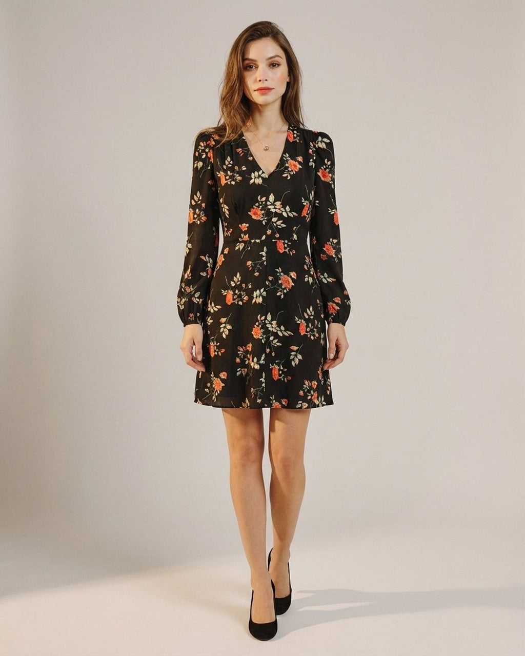 Elodie Vance | Women's Floral V Neck Blouse