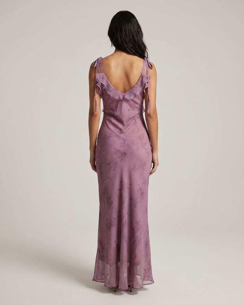 Celeste Varn | Women's Purple Floral Midi Dress