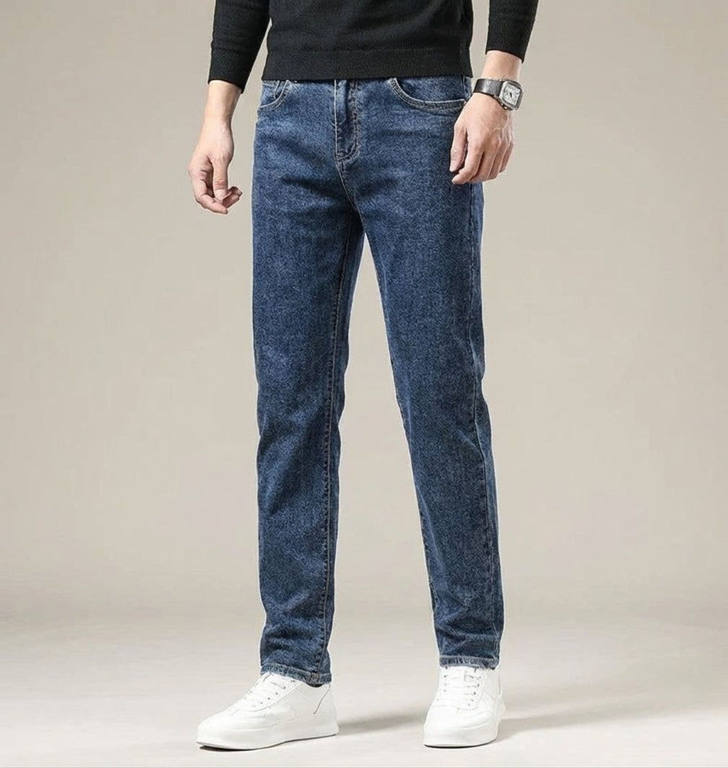 Lorenzo Marn | Men's Insulated Winter Jeans Gray Blue Black Smoke Gray