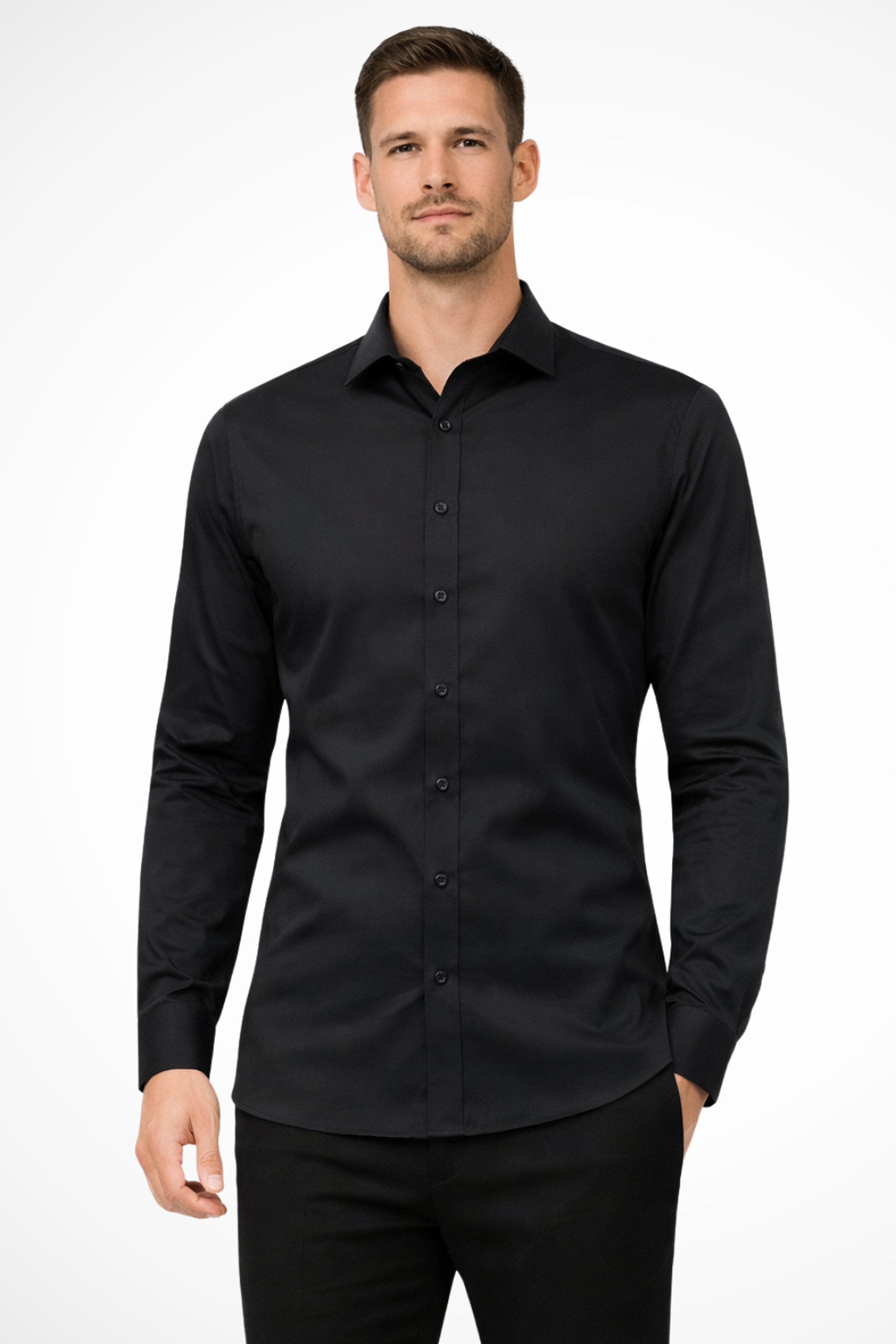 Luca Fynn | Men's Slim Fit Long Sleeve Shirt