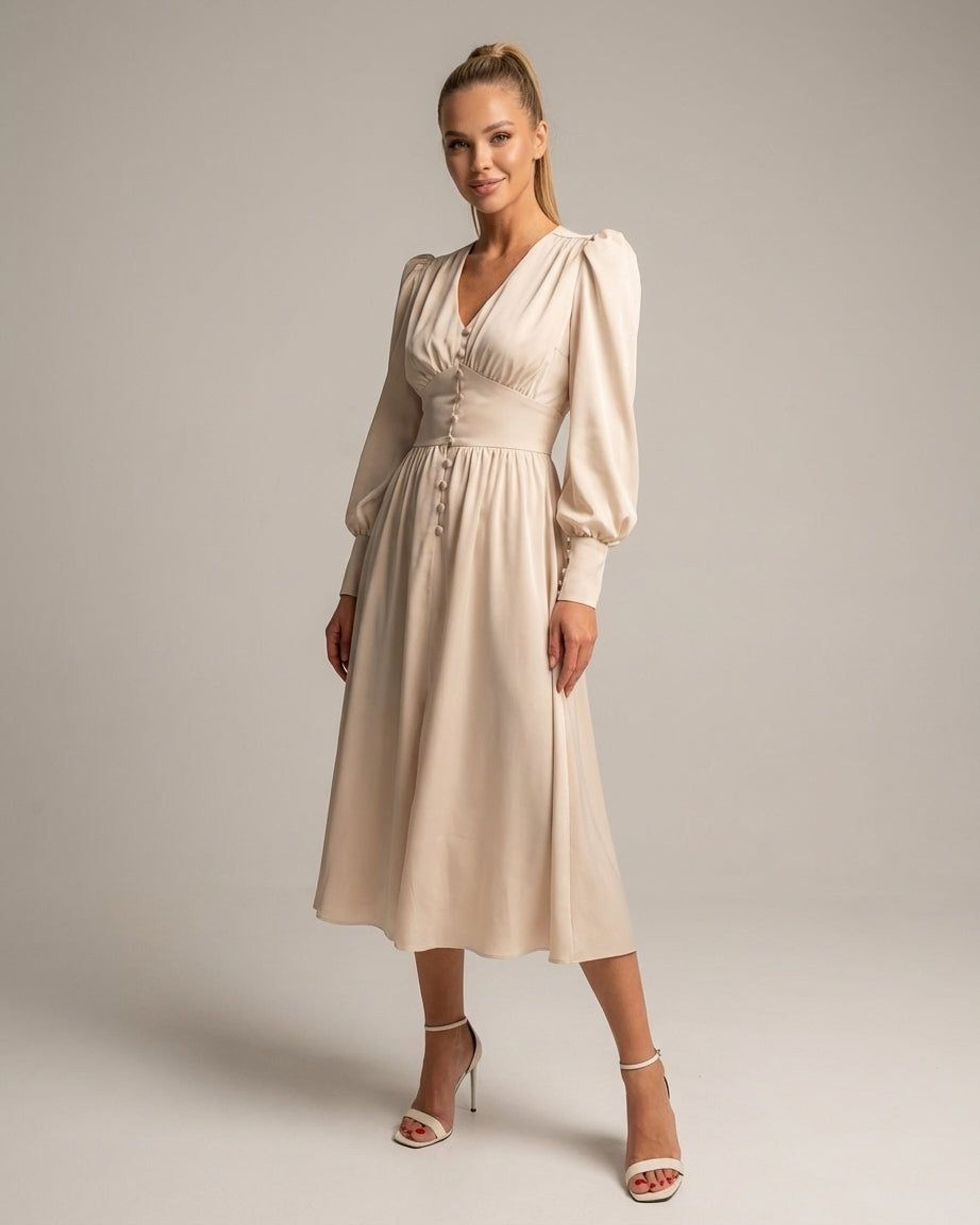 Elodie Varn | Women's Elegant Satin Dress