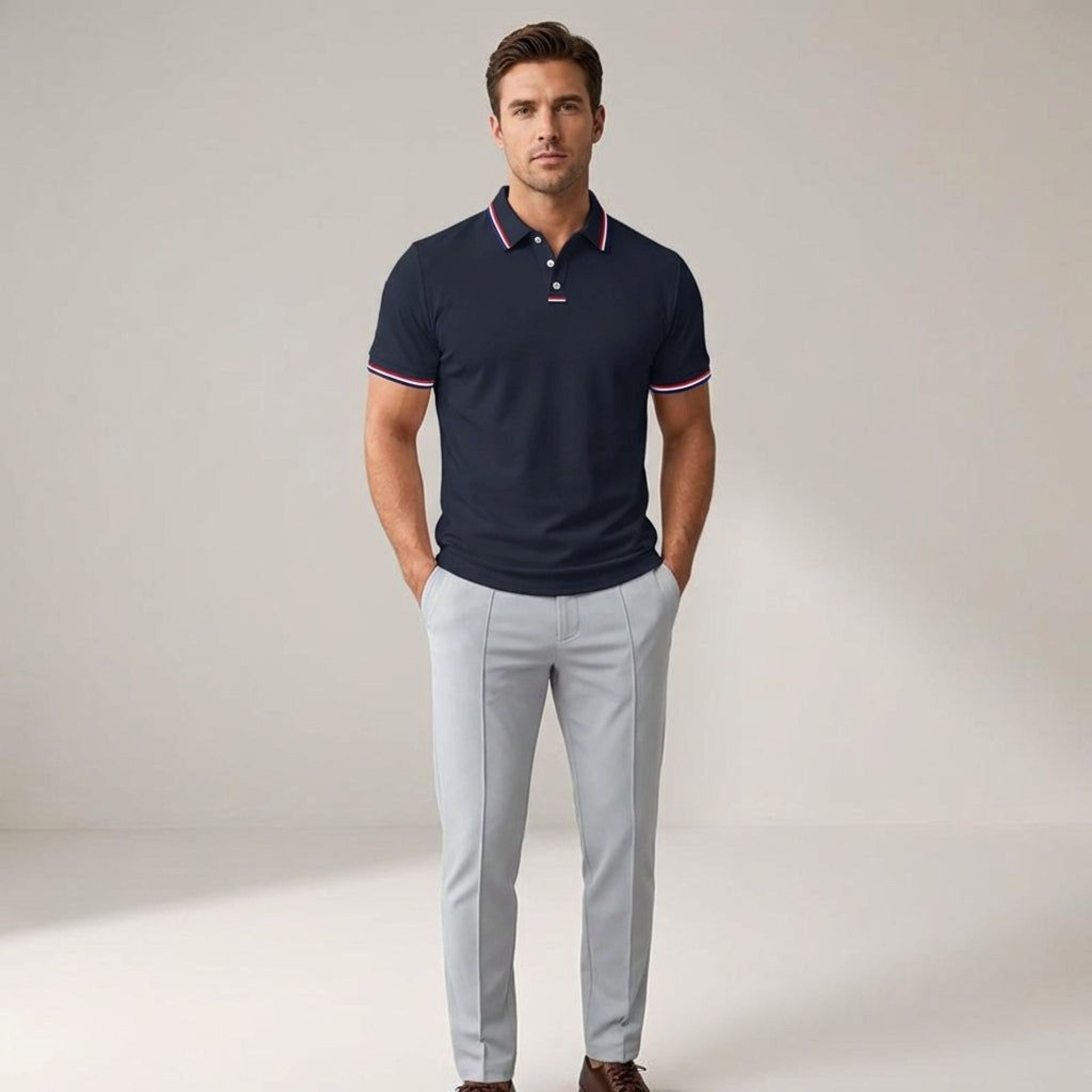 Luca Vire | Men's Short Sleeve Polo Shirt