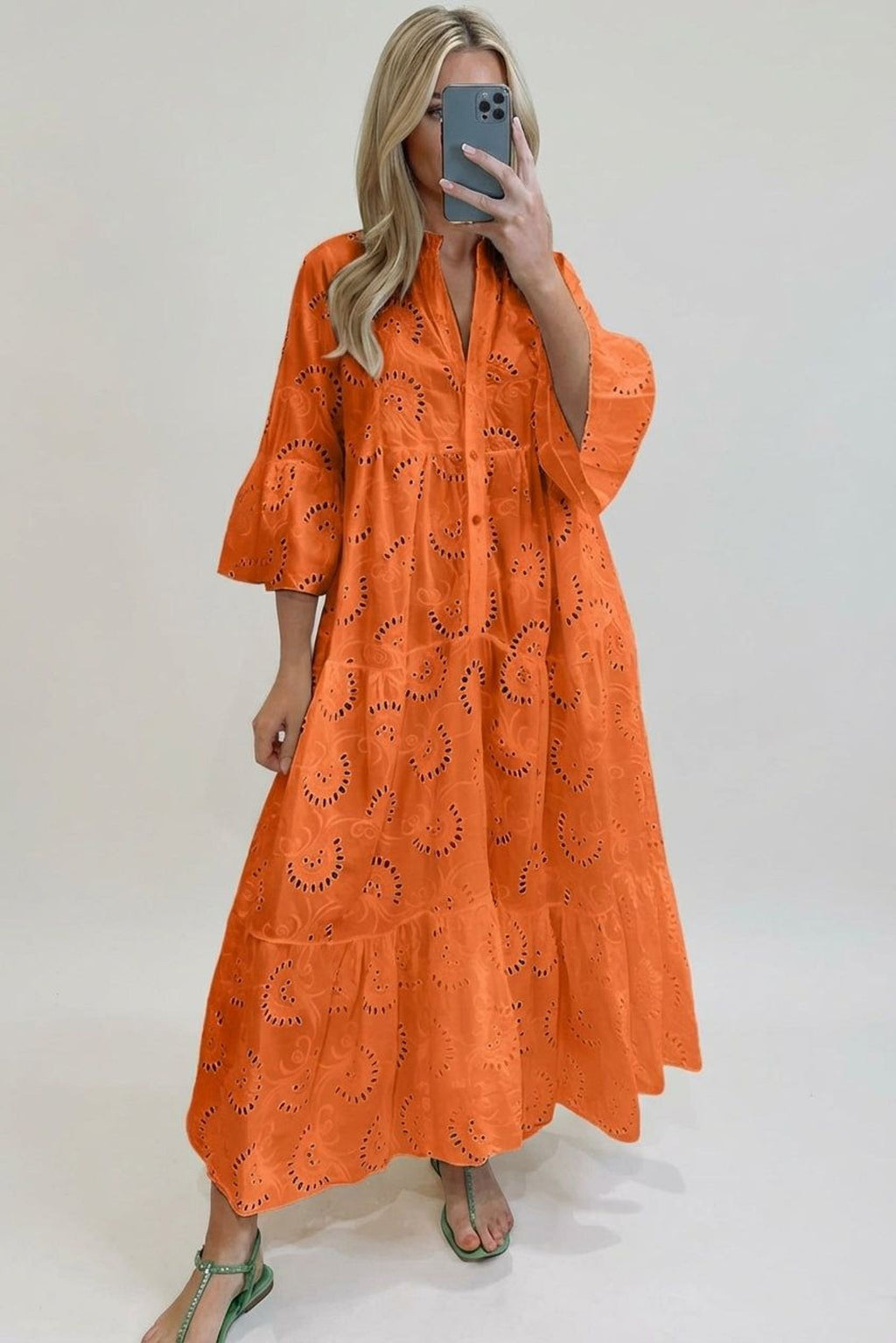 Amélie Voss | Women's Embroidered Maxi Dress
