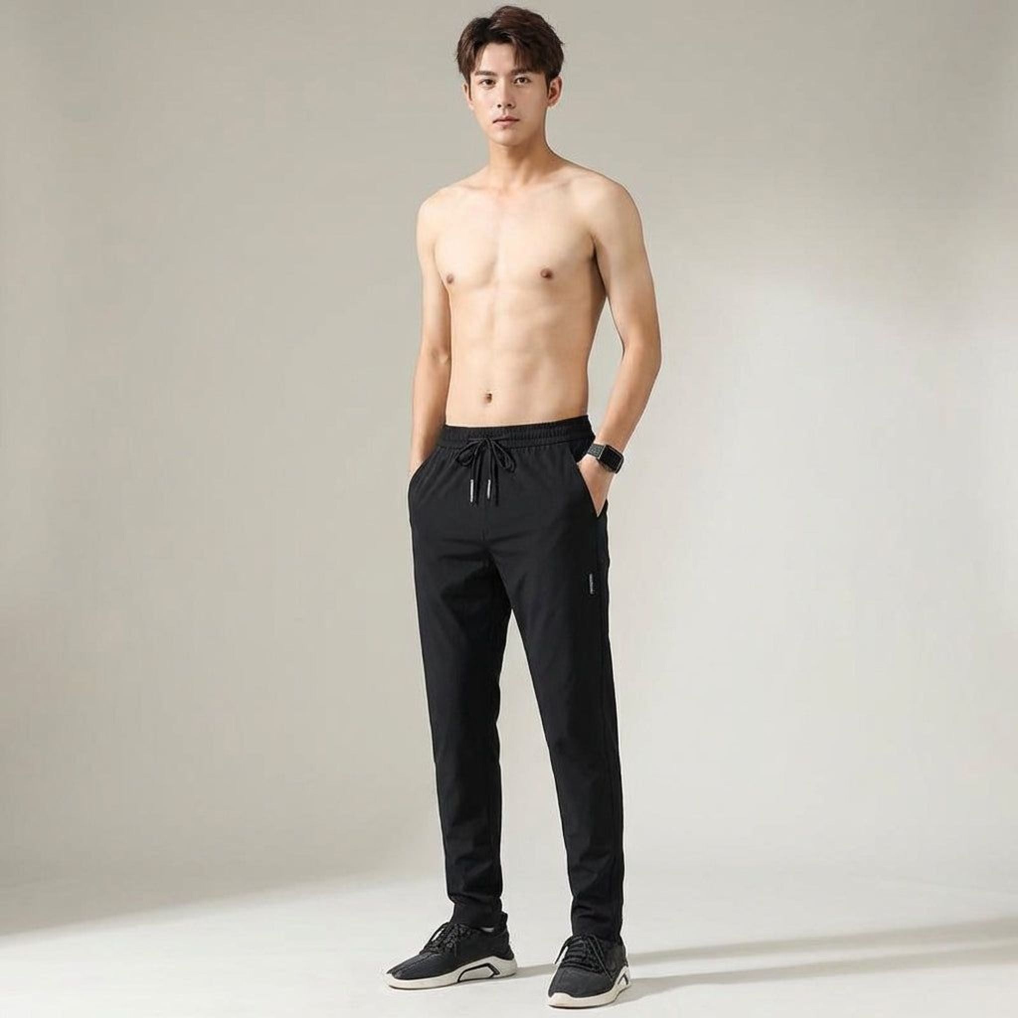 Lorian Vex | Men's Sporty Jogging Pants with Drawstring