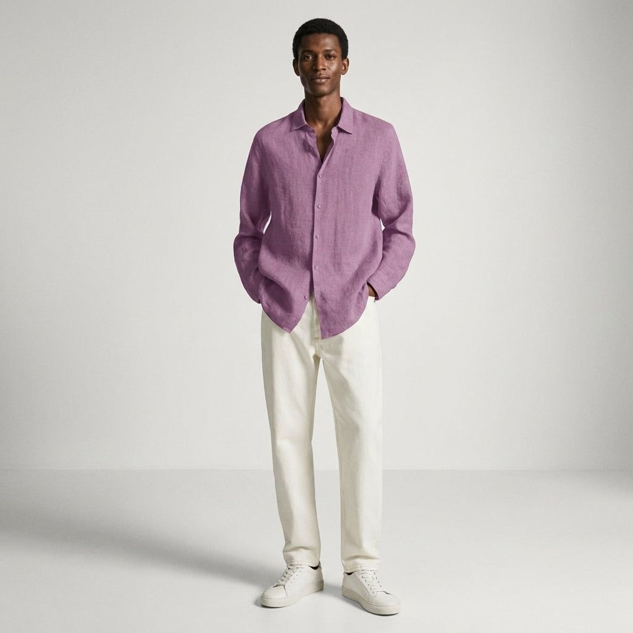 Mathis Corvo | Men's Classic Fit Linen Shirt