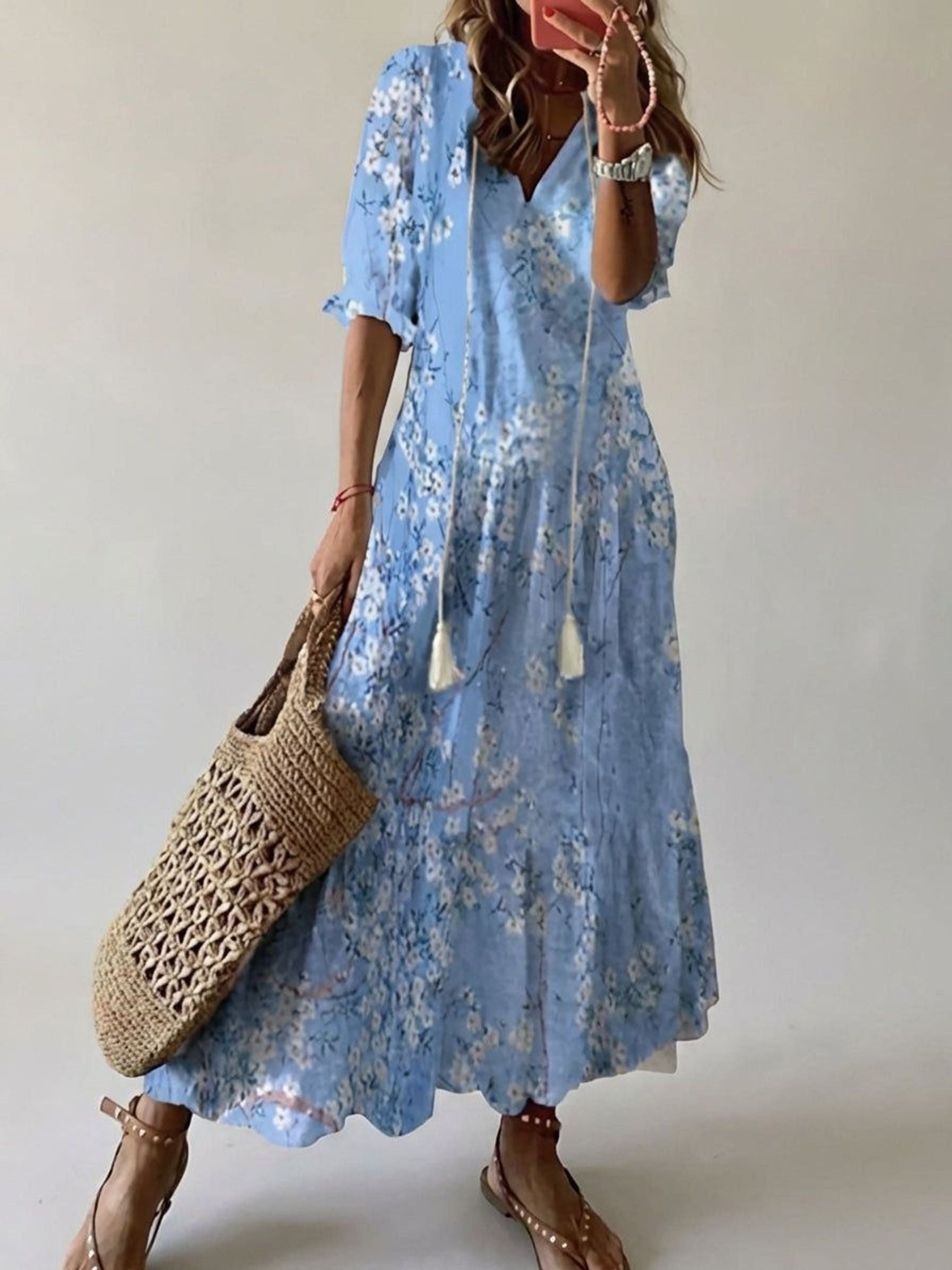 Clara Ventis | Women's Bohemian Maxi Dress