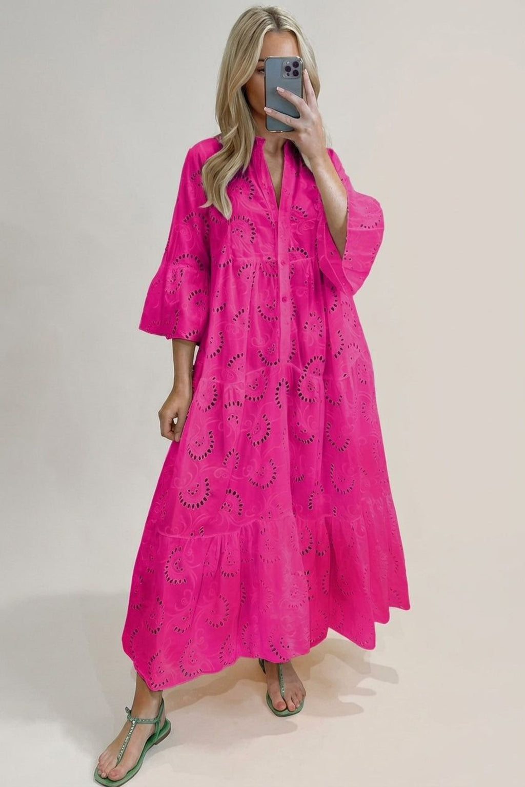 Amélie Voss | Women's Embroidered Maxi Dress