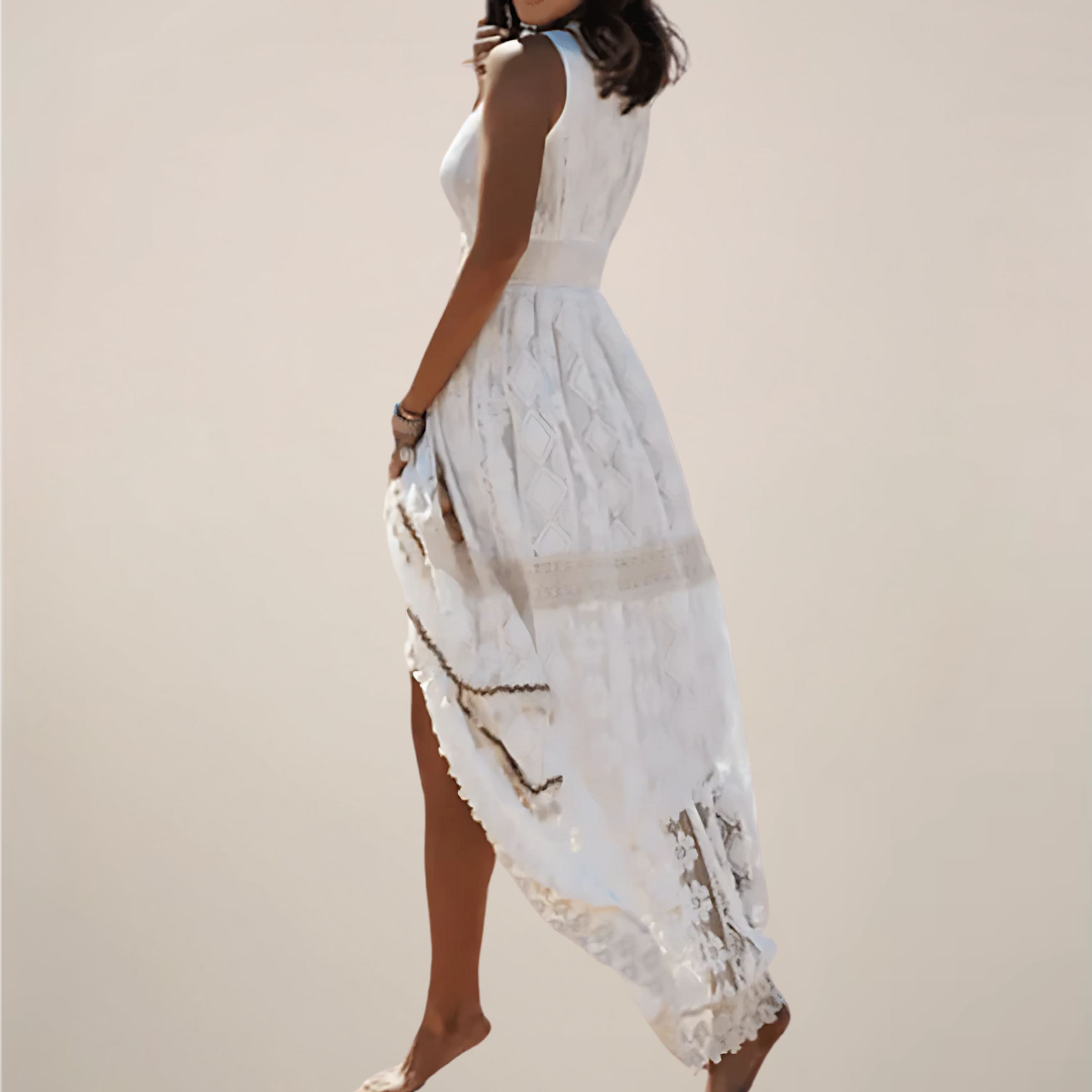 Luna Tress | Women's Bohemian Sleeveless Maxi Dress