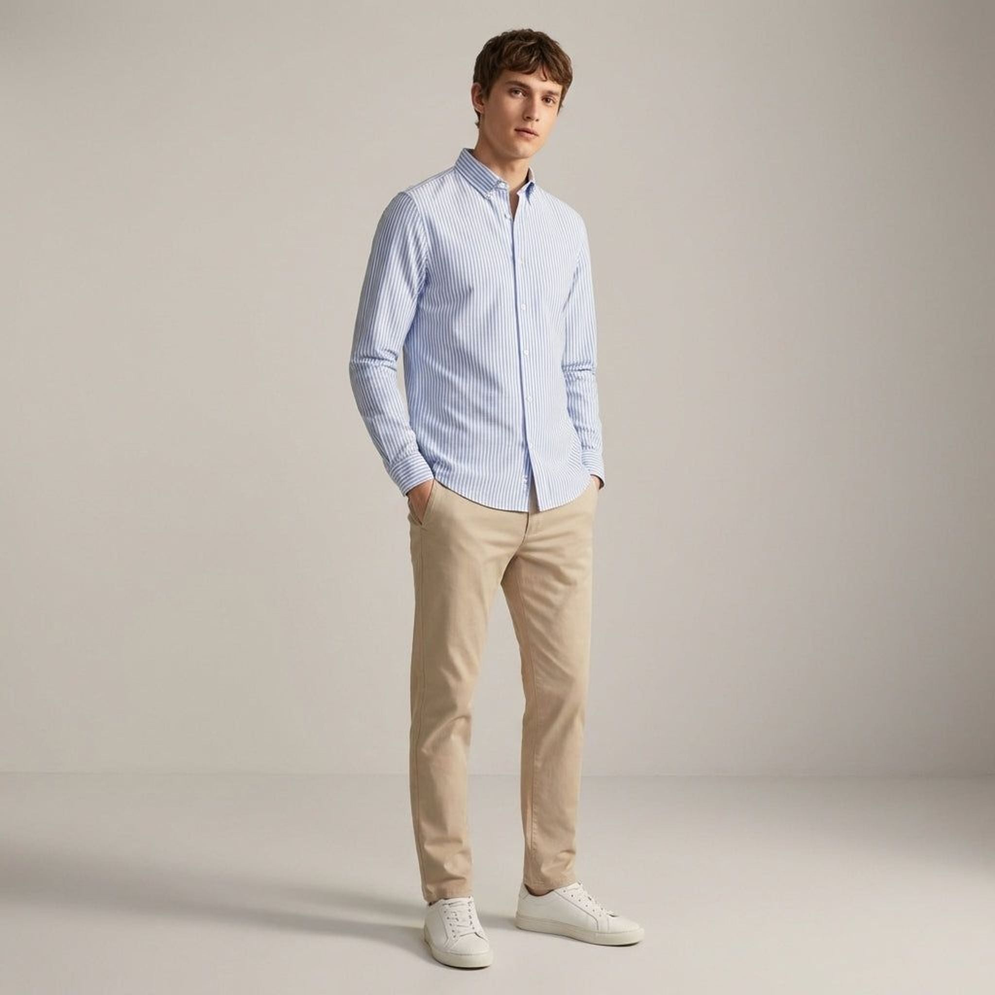 Alaric Voss | Men's Striped Shirt in Multiple Colors